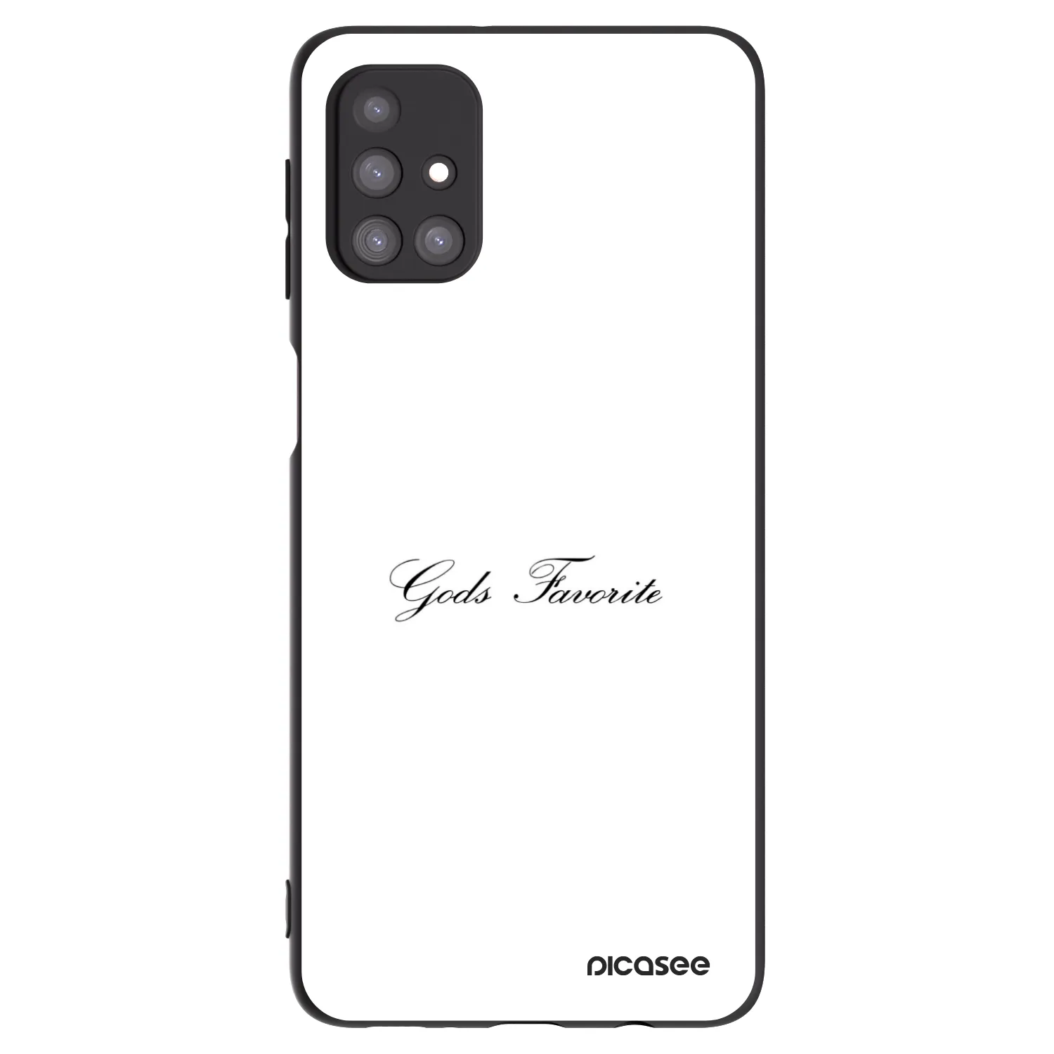 Picasee silikonowe czarne etui na Samsung Galaxy M31s - Gods Favorite