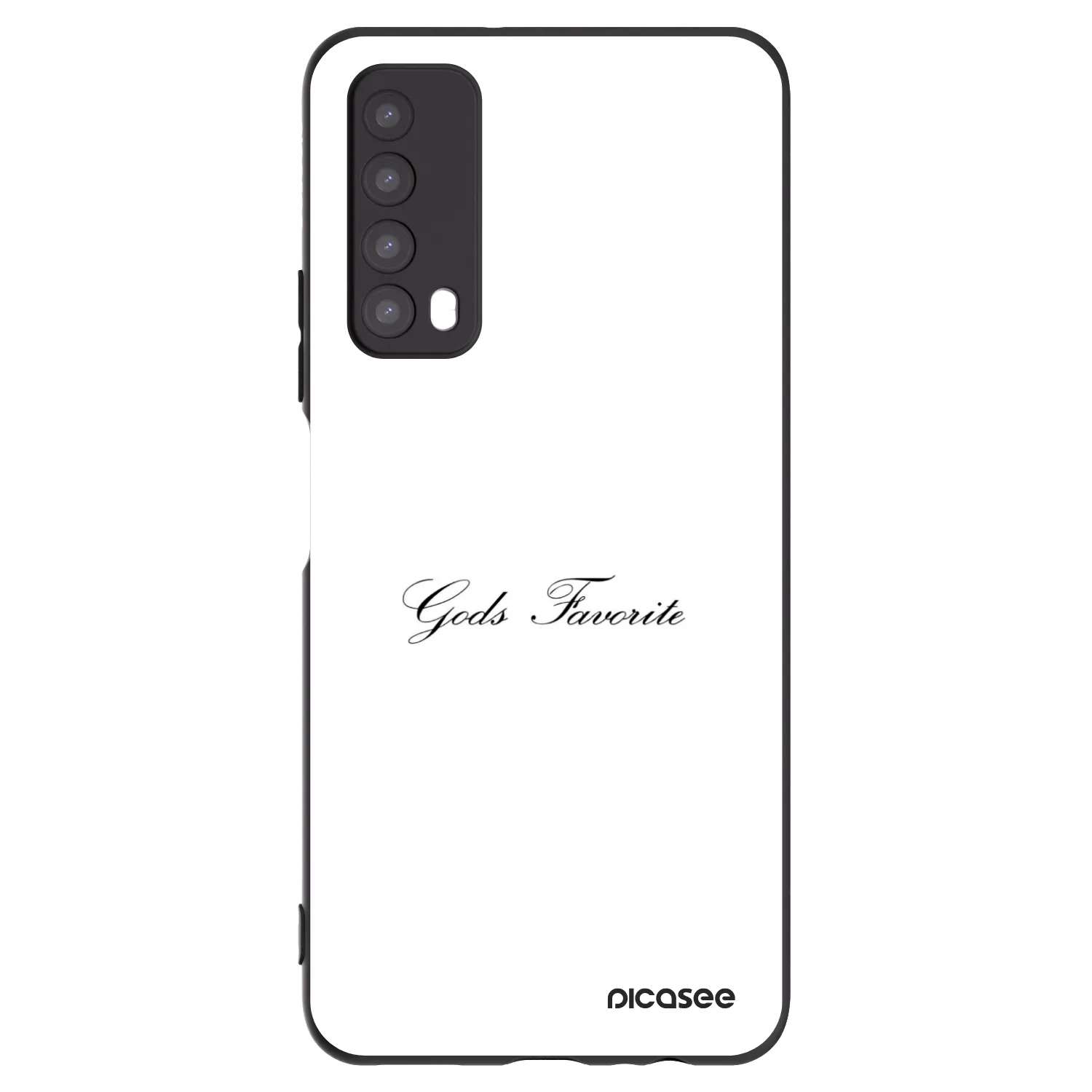 Picasee silikonowe czarne etui na Huawei P Smart 2021 - Gods Favorite
