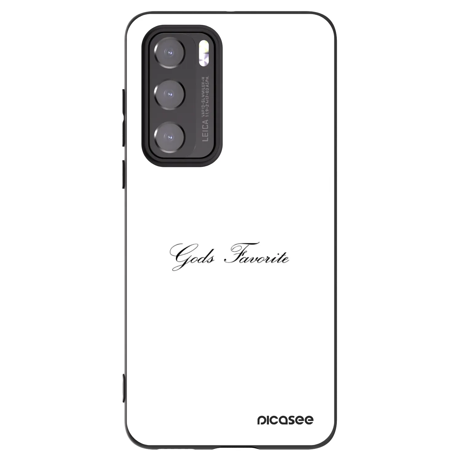 Picasee silikonowe czarne etui na Huawei P40 - Gods Favorite