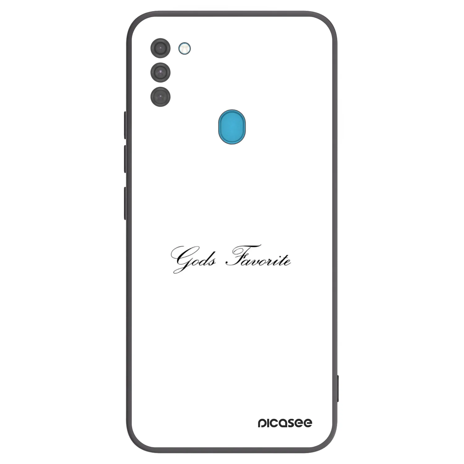 Picasee silikonowe czarne etui na Samsung Galaxy M11 - Gods Favorite