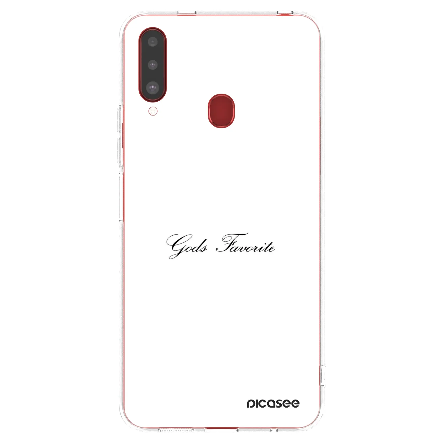 Picasee silikonowe przeźroczyste etui na Samsung Galaxy A20s - Gods Favorite