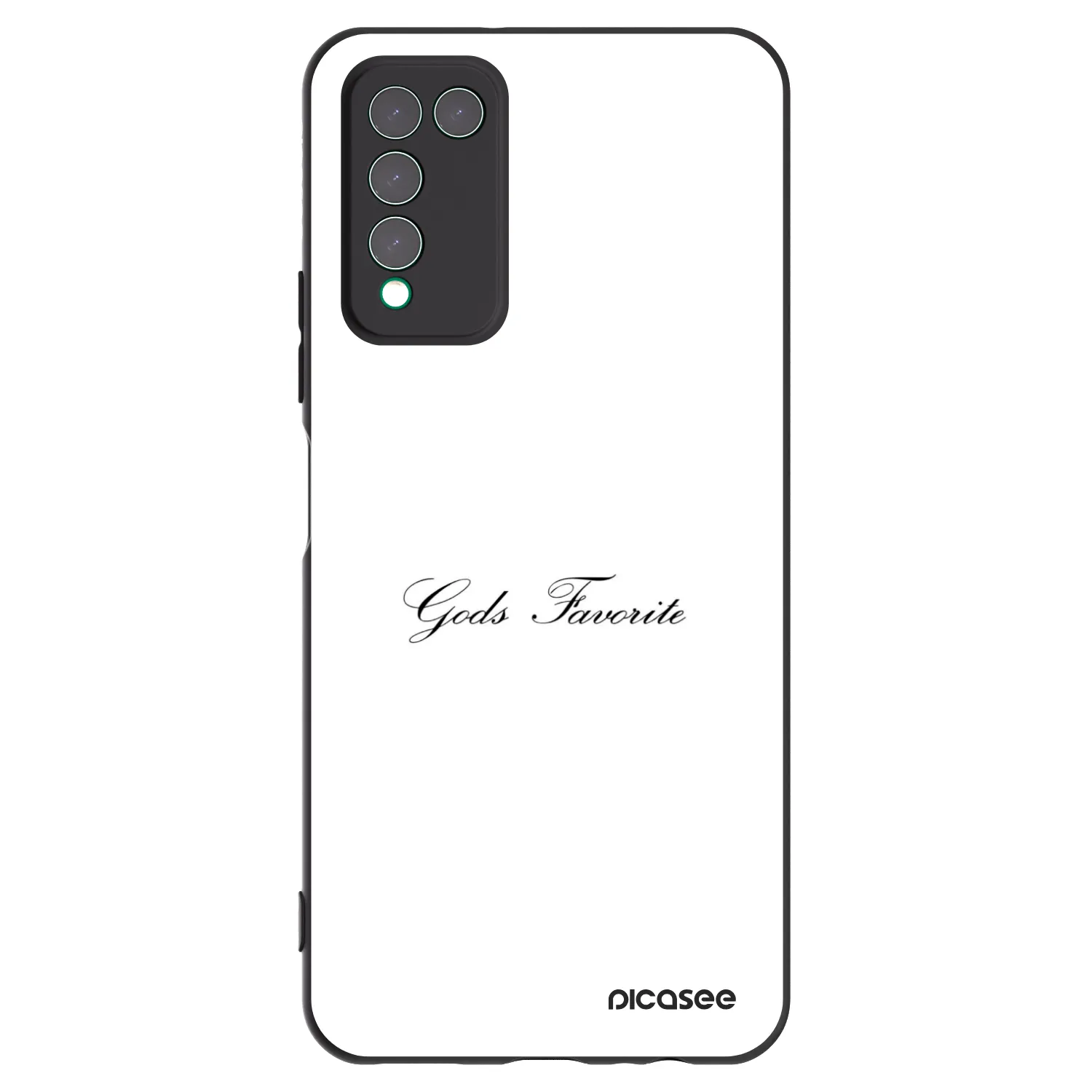 Picasee silikonowe czarne etui na Honor 10X Lite - Gods Favorite