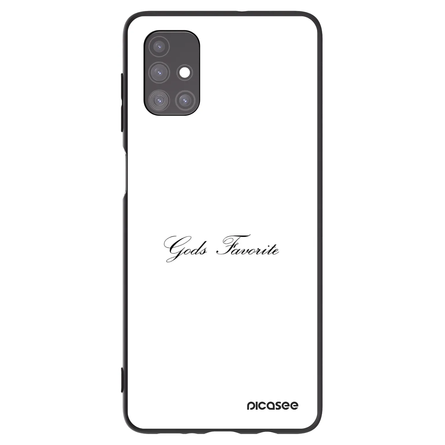 Picasee silikonowe czarne etui na Samsung Galaxy M51 M515F - Gods Favorite