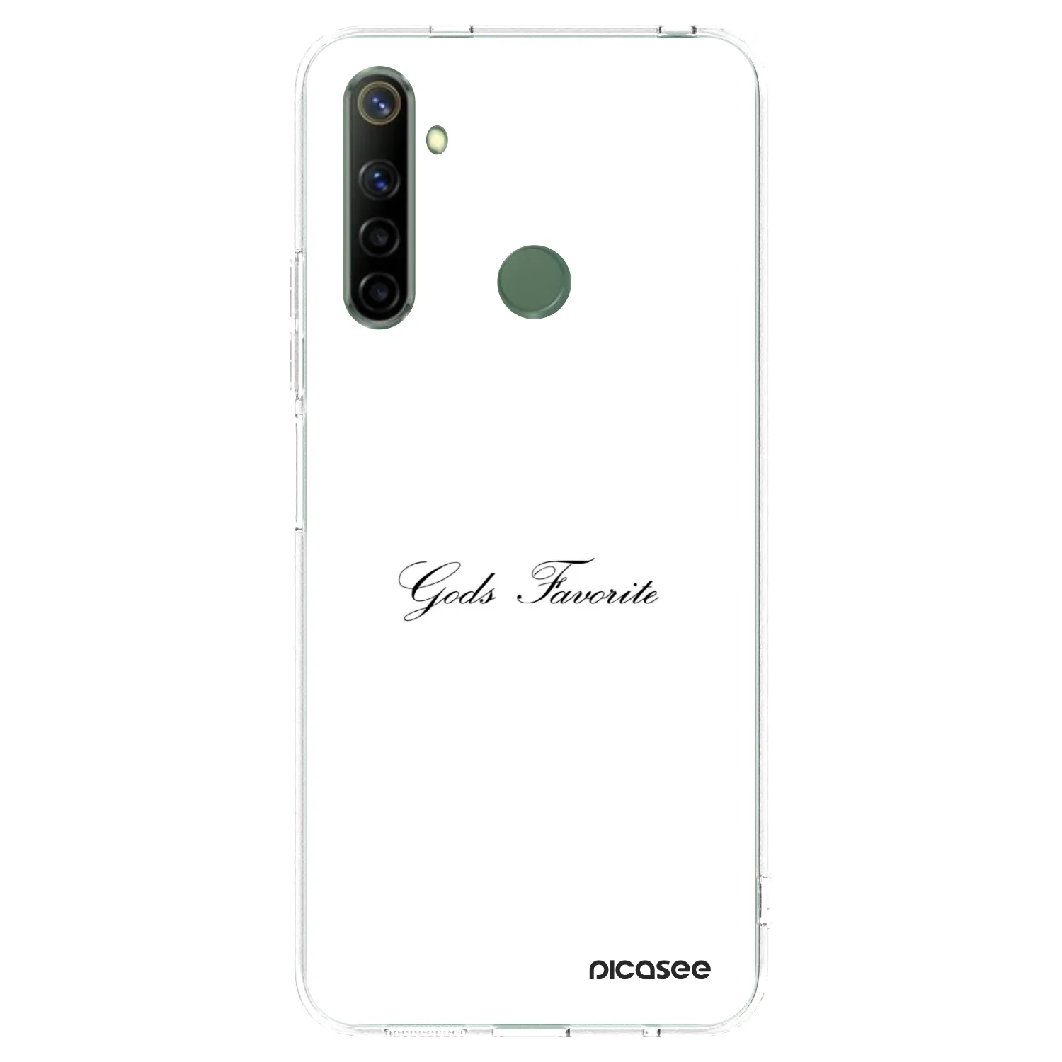 Picasee silikonowe przeźroczyste etui na Realme 6i - Gods Favorite