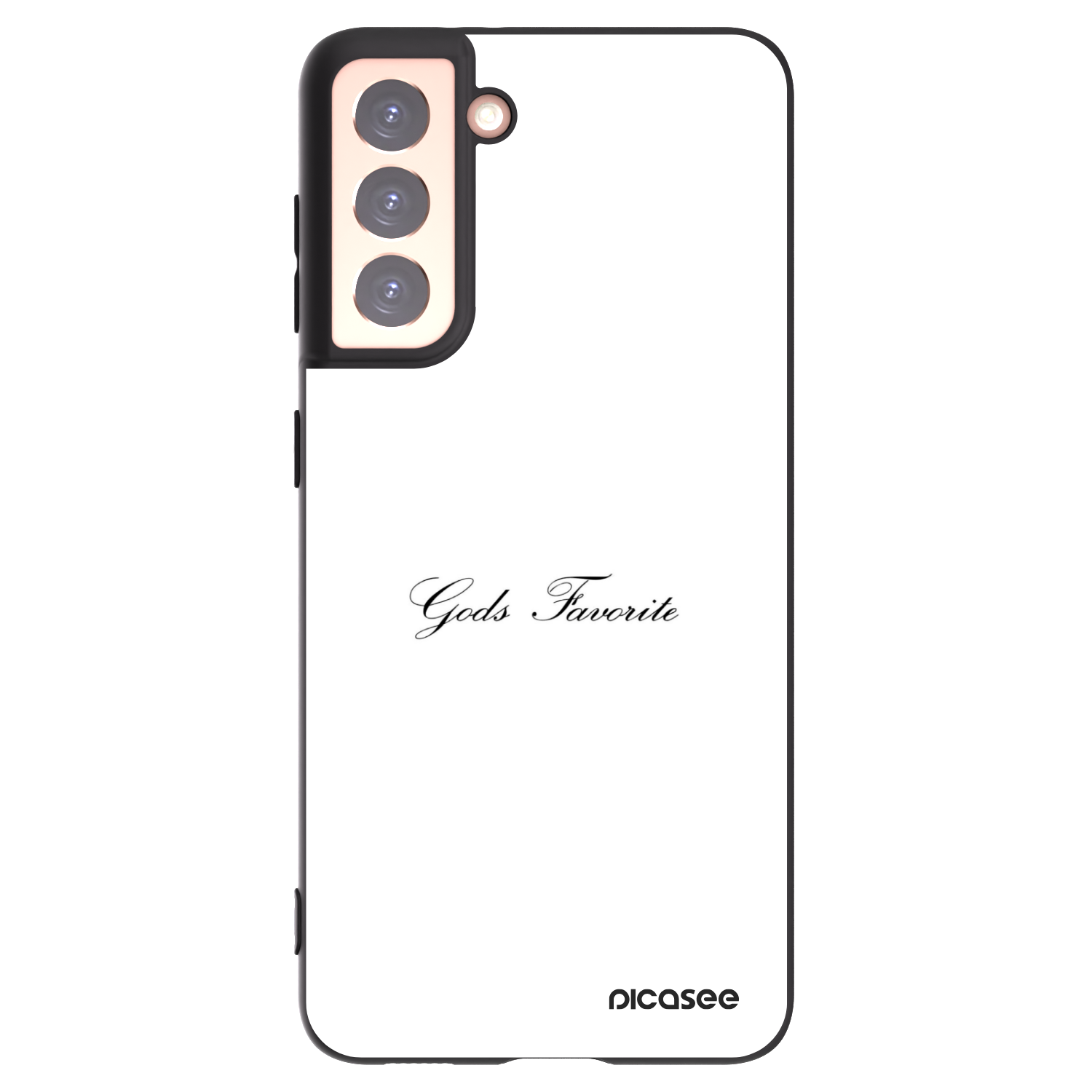 Picasee silikonowe czarne etui na Samsung Galaxy S21 5G G991B - Gods Favorite