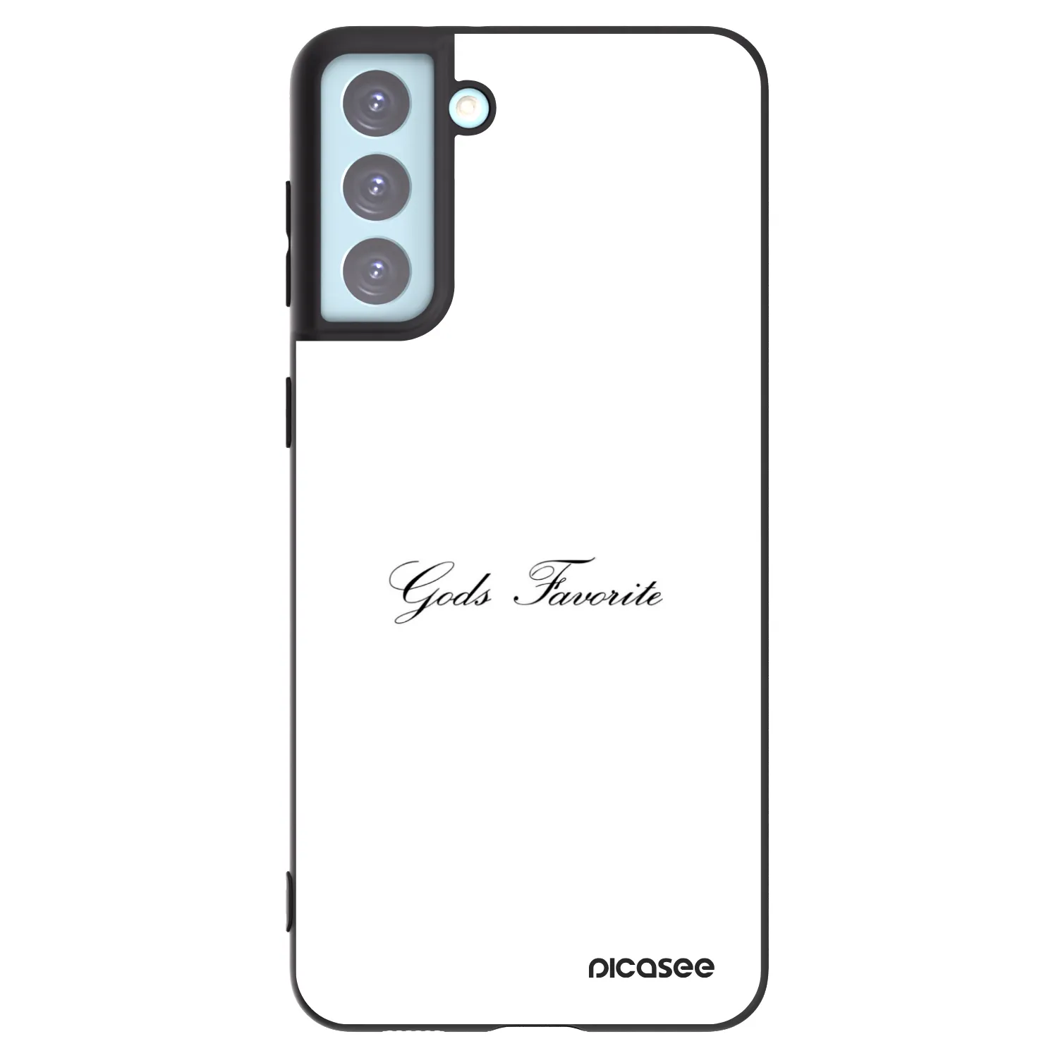 Picasee silikonowe czarne etui na Samsung Galaxy S21+ 5G G996F - Gods Favorite
