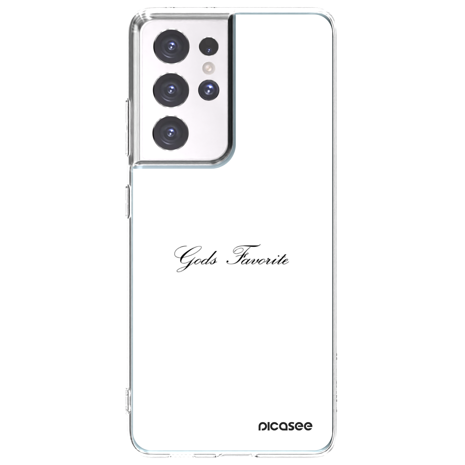 Picasee silikonowe przeźroczyste etui na Samsung Galaxy S21 Ultra 5G G998B - Gods Favorite
