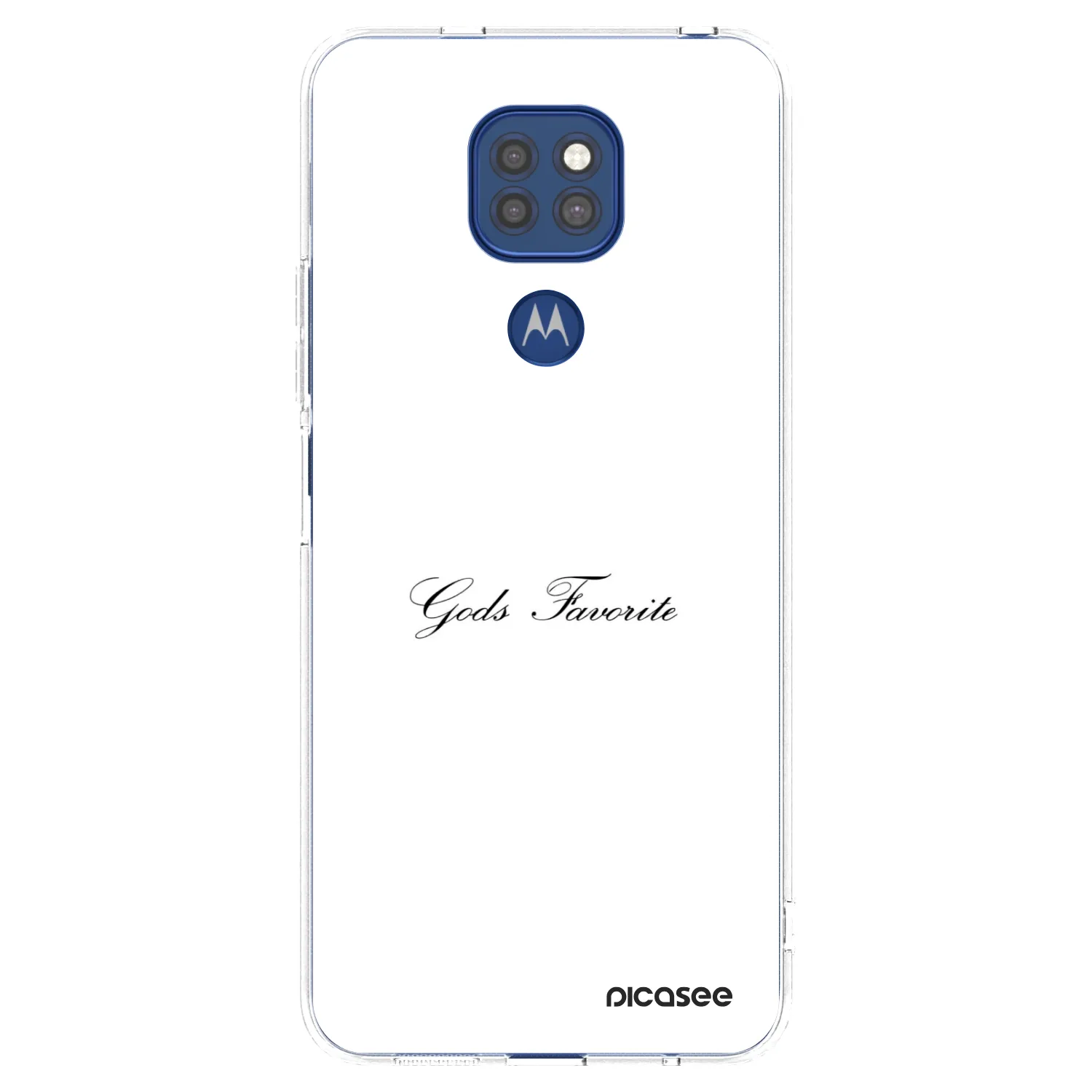 Picasee silikonowe przeźroczyste etui na Motorola Moto G9 Play - Gods Favorite