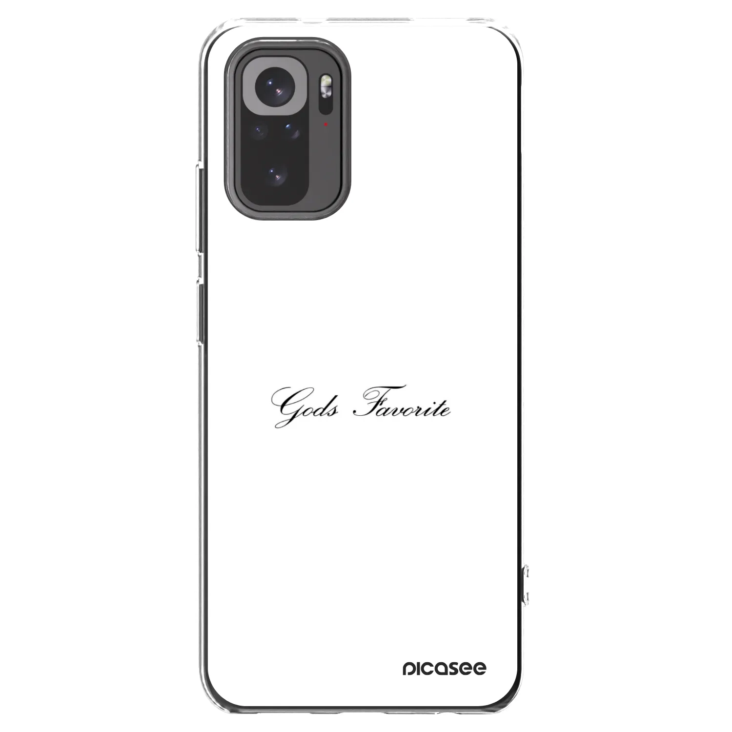 Picasee silikonowe przeźroczyste etui na Xiaomi Redmi Note 10S - Gods Favorite