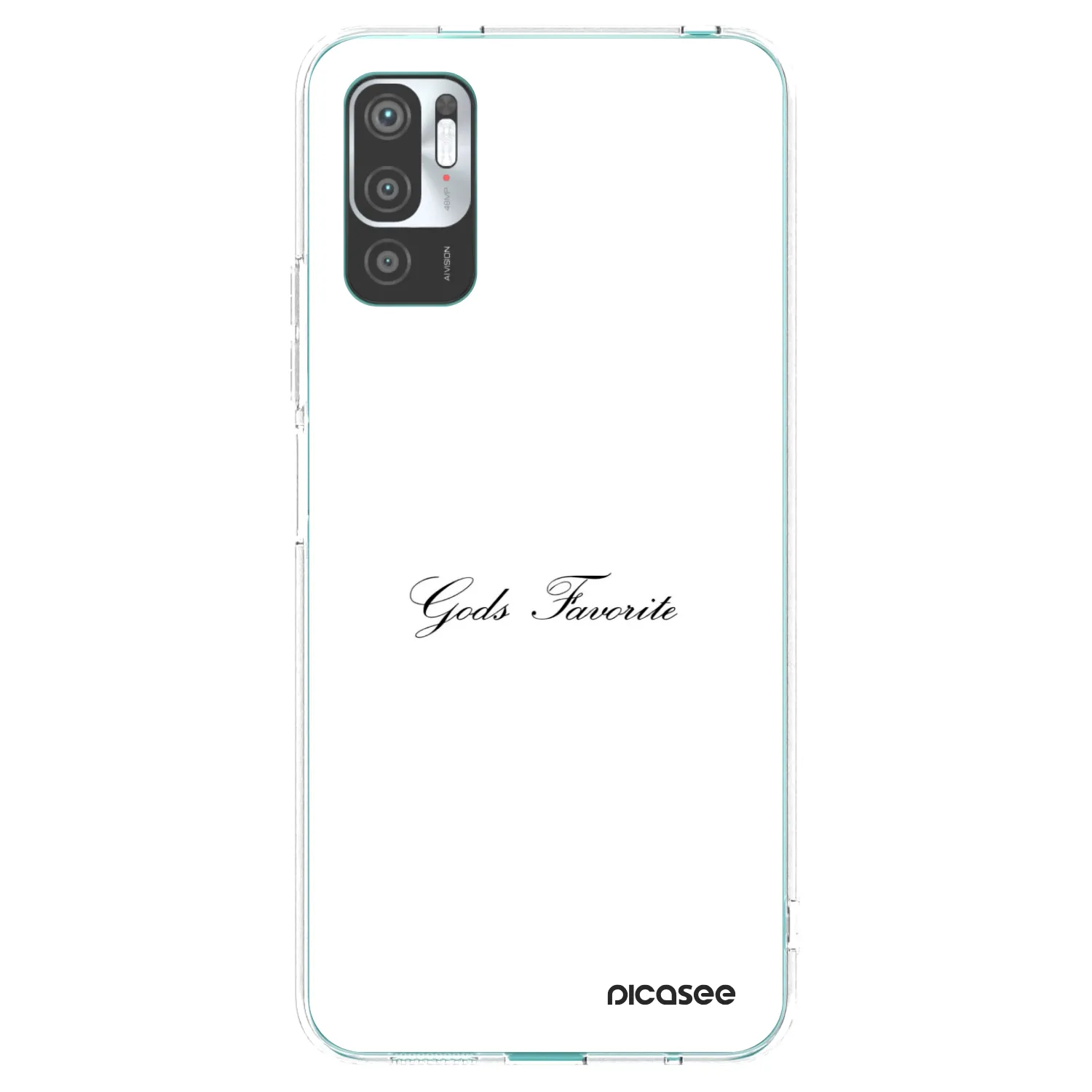 Picasee silikonowe przeźroczyste etui na Xiaomi Redmi Note 10 5G - Gods Favorite