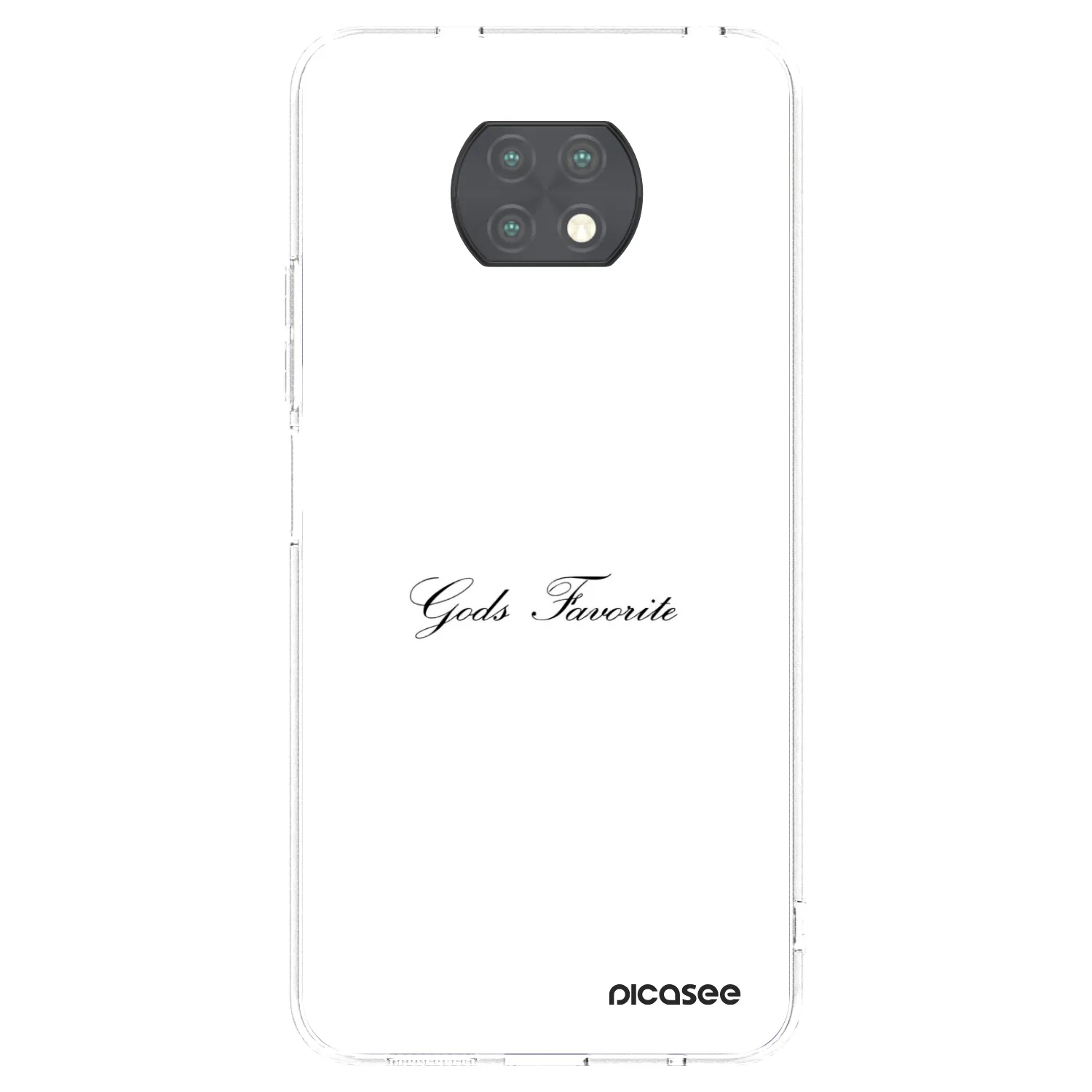 Picasee silikonowe przeźroczyste etui na Xiaomi Redmi Note 9T - Gods Favorite