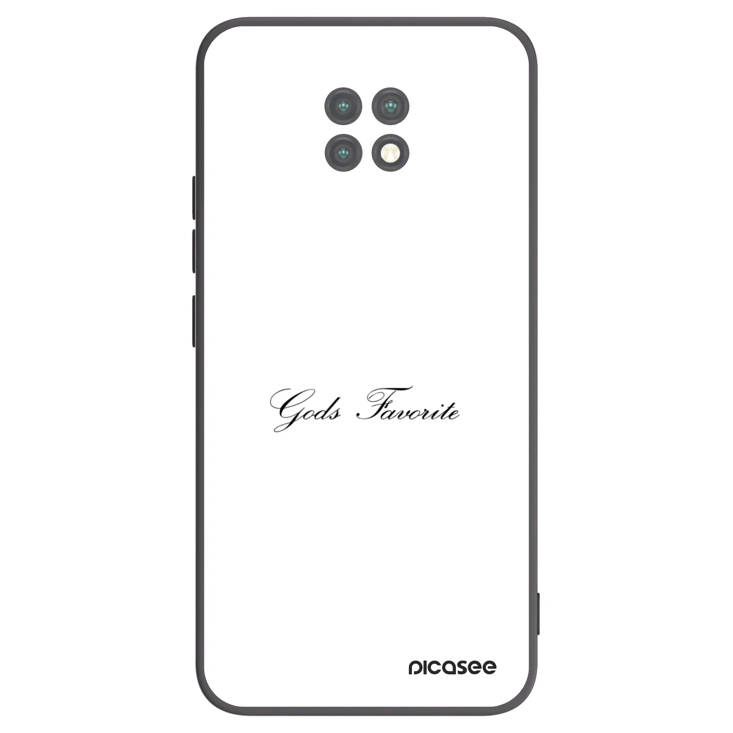 Picasee silikonowe czarne etui na Xiaomi Redmi Note 9T - Gods Favorite