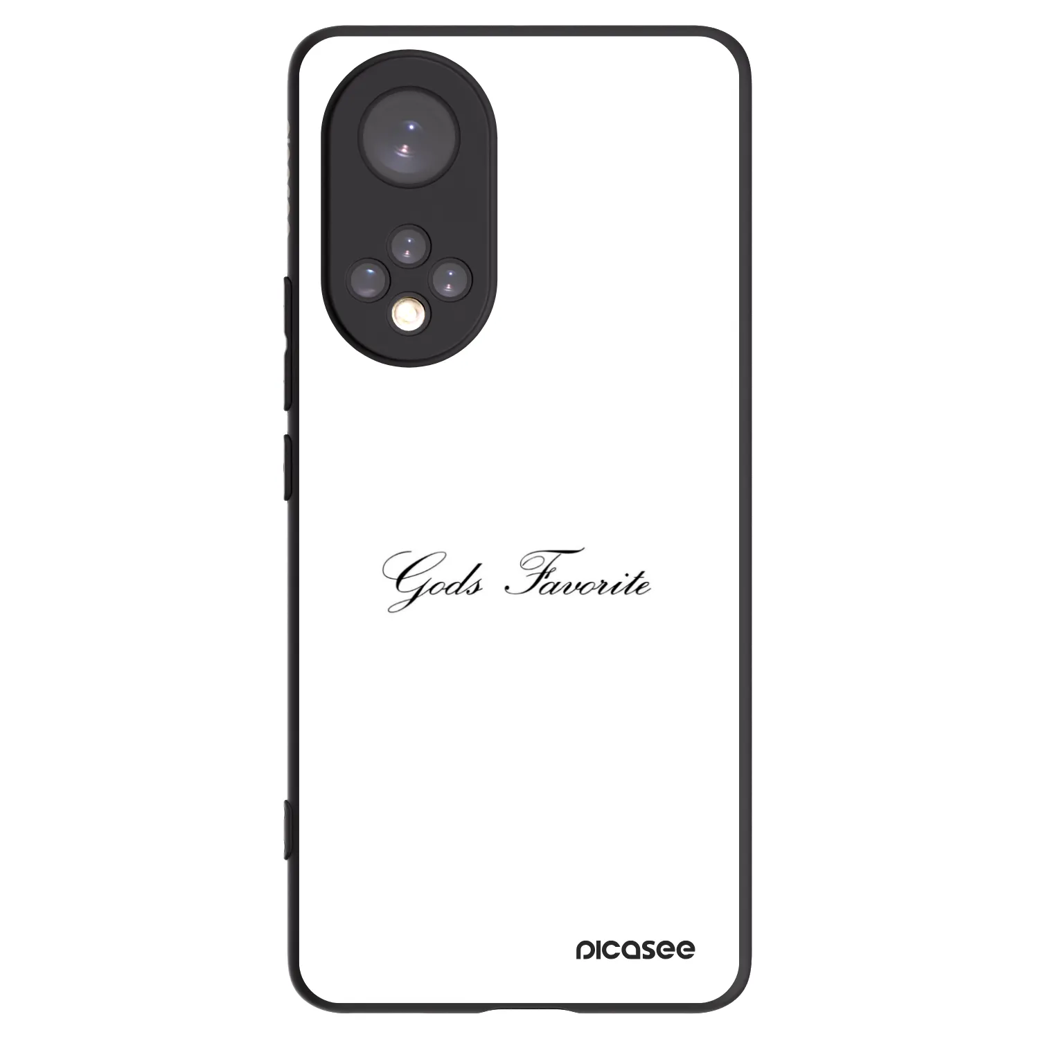 Picasee silikonowe czarne etui na Honor 50 5G - Gods Favorite