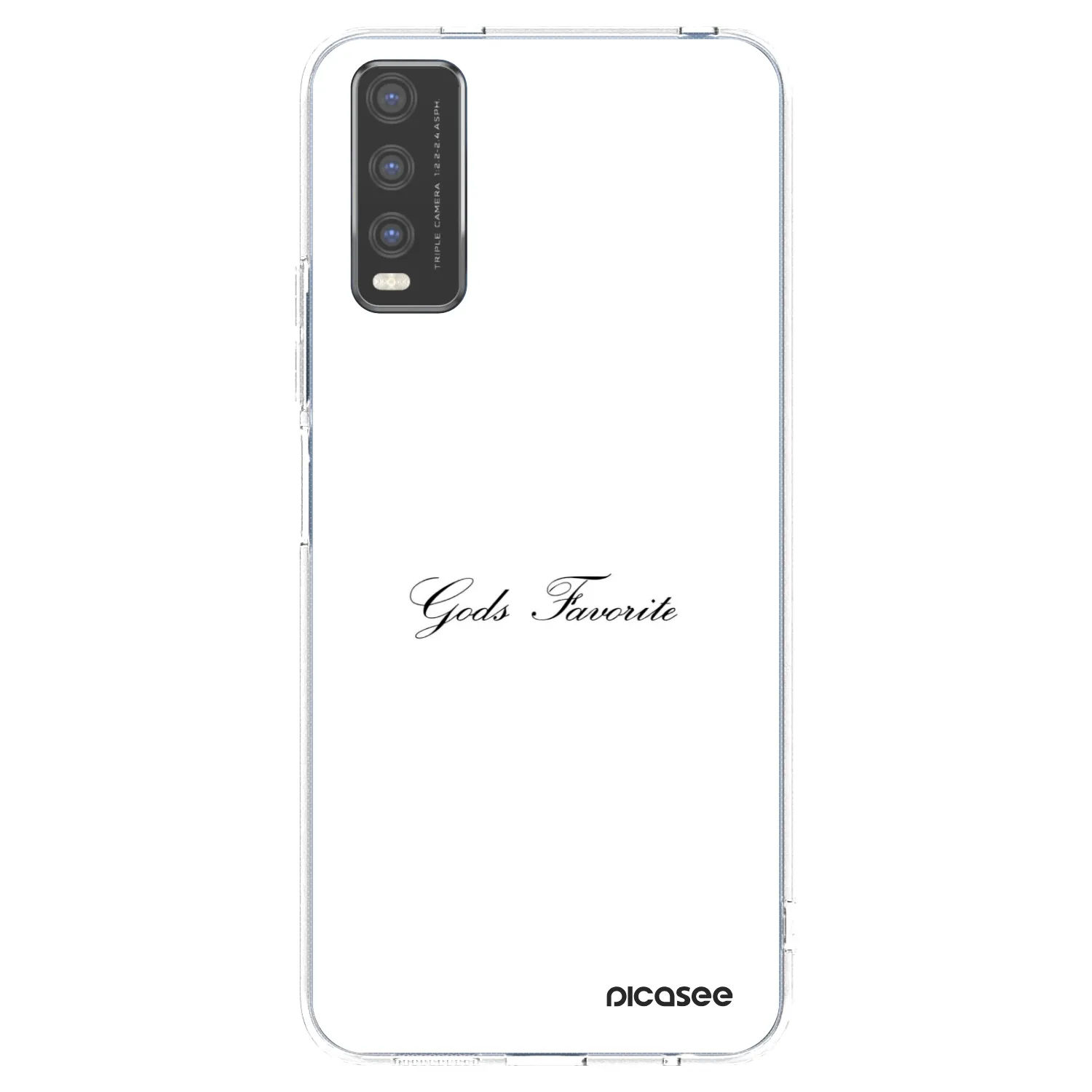 Picasee silikonowe przeźroczyste etui na Vivo Y20s - Gods Favorite