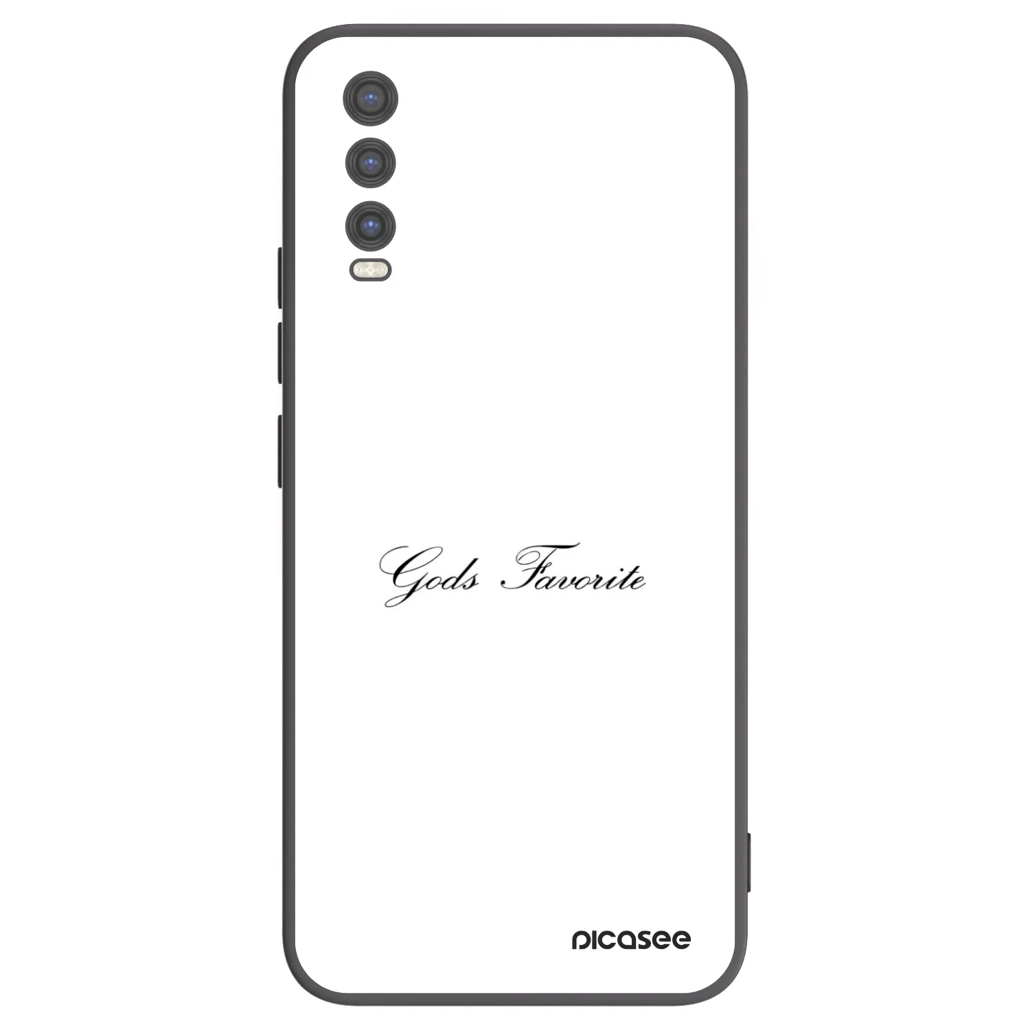 Picasee silikonowe czarne etui na Vivo Y20s - Gods Favorite