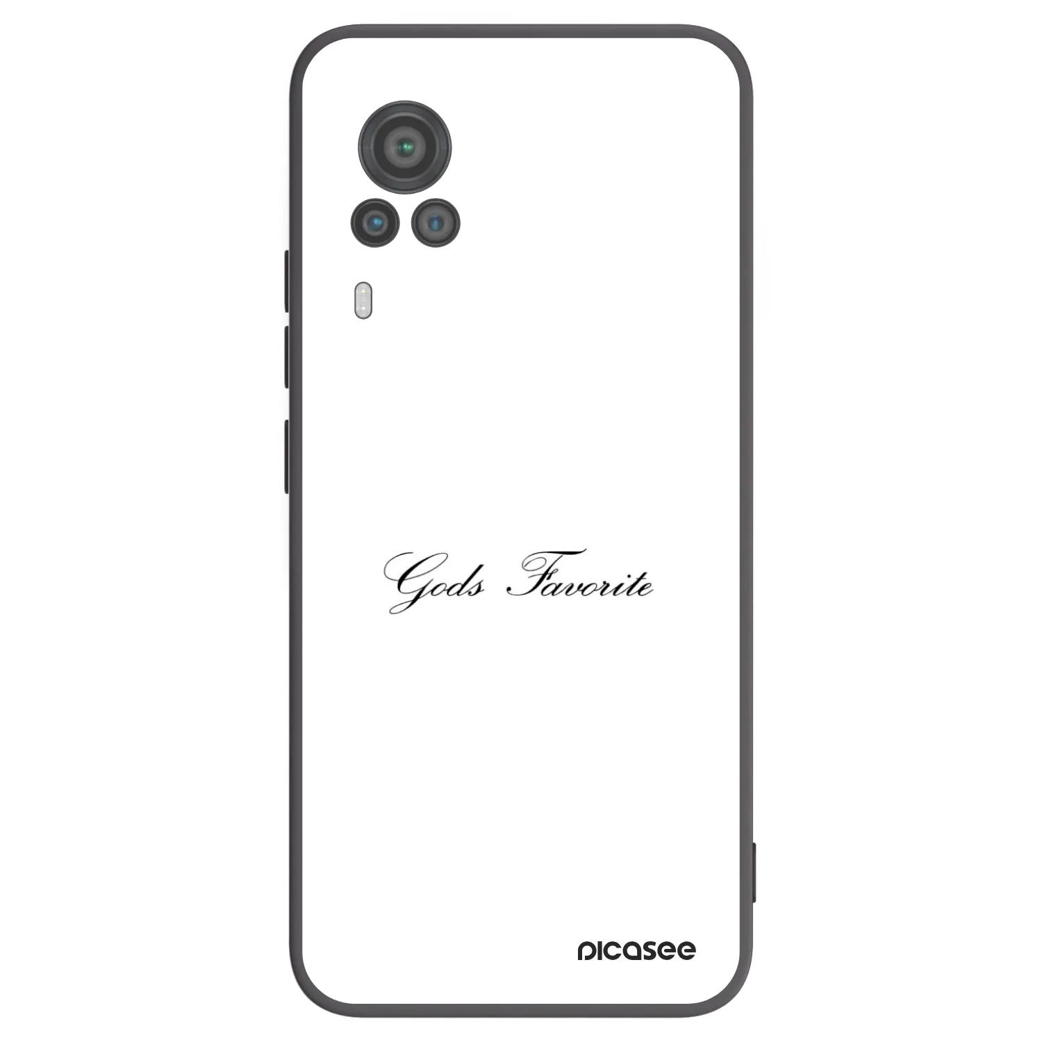 Picasee silikonowe czarne etui na Vivo X60 Pro 5G - Gods Favorite