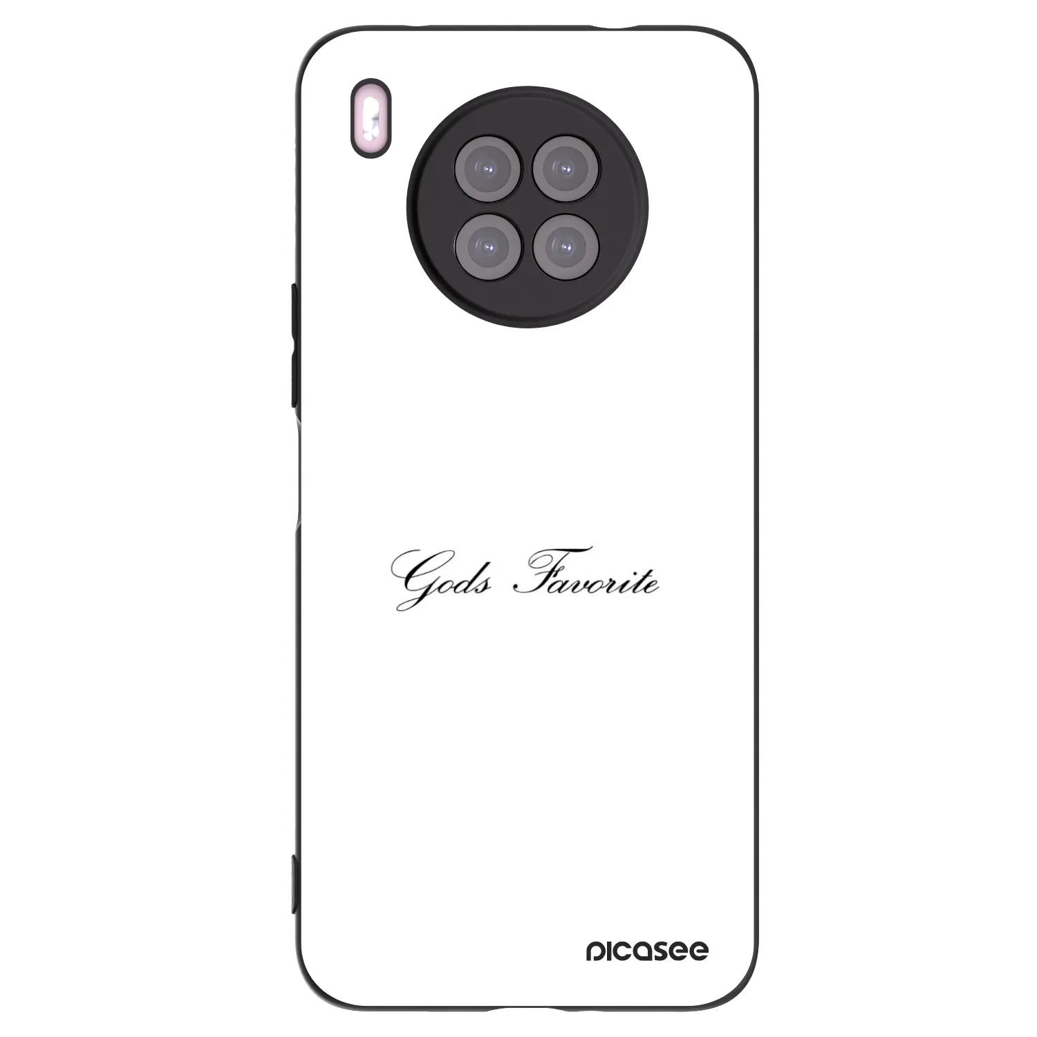 Picasee silikonowe czarne etui na Huawei Nova 8i - Gods Favorite