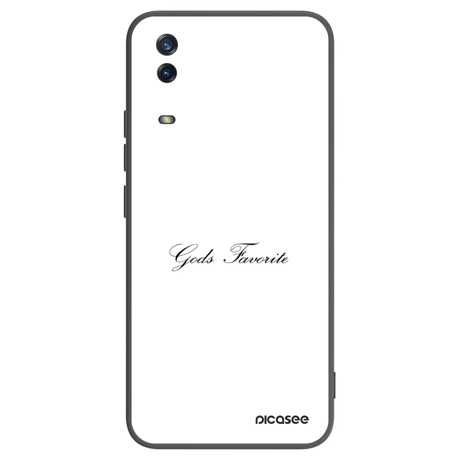 Picasee silikonowe czarne etui na Vivo Y11s - Gods Favorite