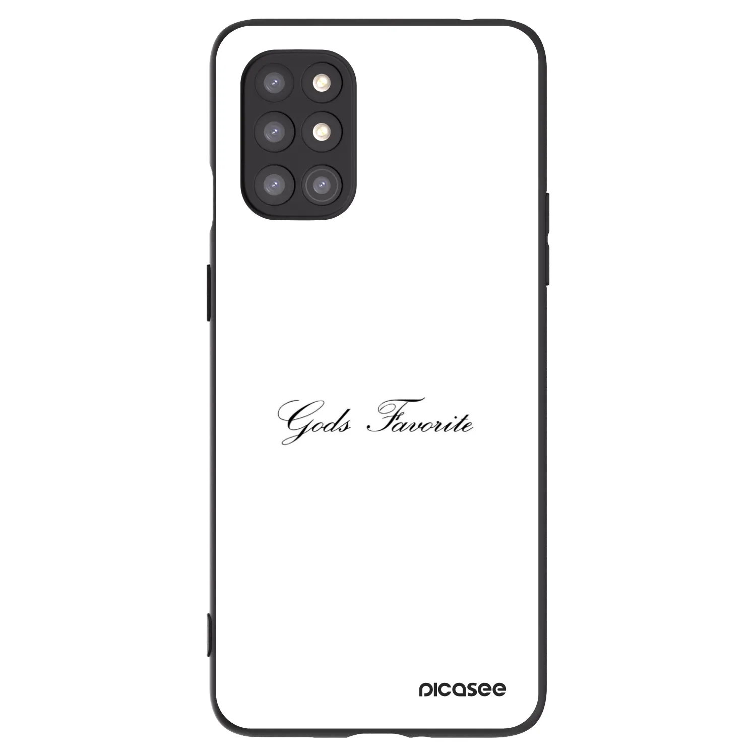 Picasee silikonowe czarne etui na OnePlus 8T - Gods Favorite