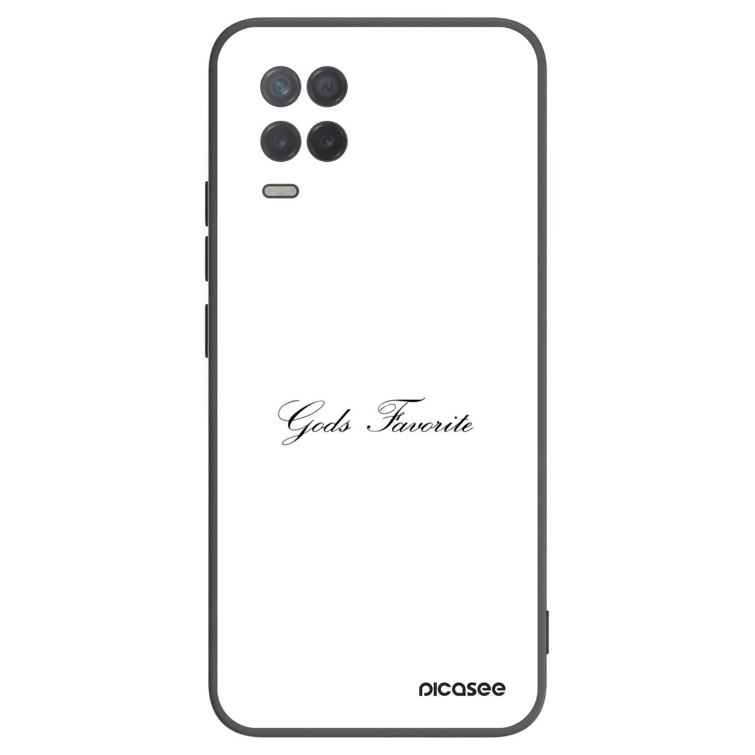 Picasee silikonowe czarne etui na Realme 8 5G - Gods Favorite