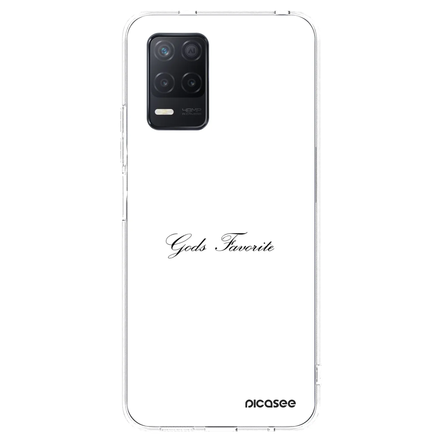 Picasee silikonowe przeźroczyste etui na Realme 8 5G - Gods Favorite
