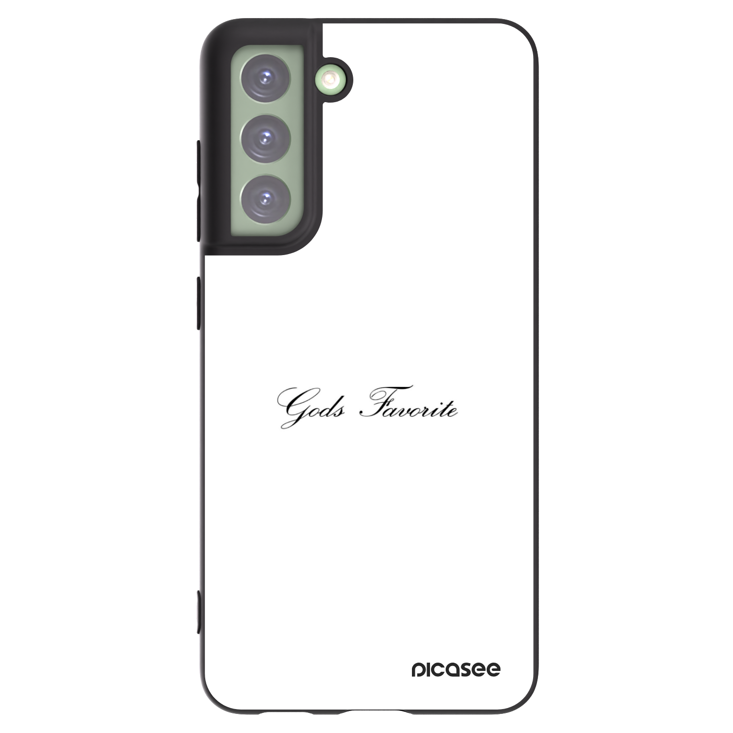 Picasee silikonowe czarne etui na Samsung Galaxy S21 FE 5G - Gods Favorite