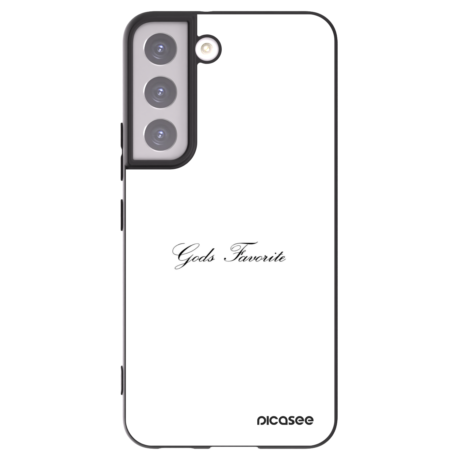 Picasee silikonowe czarne etui na Samsung Galaxy S22 5G - Gods Favorite