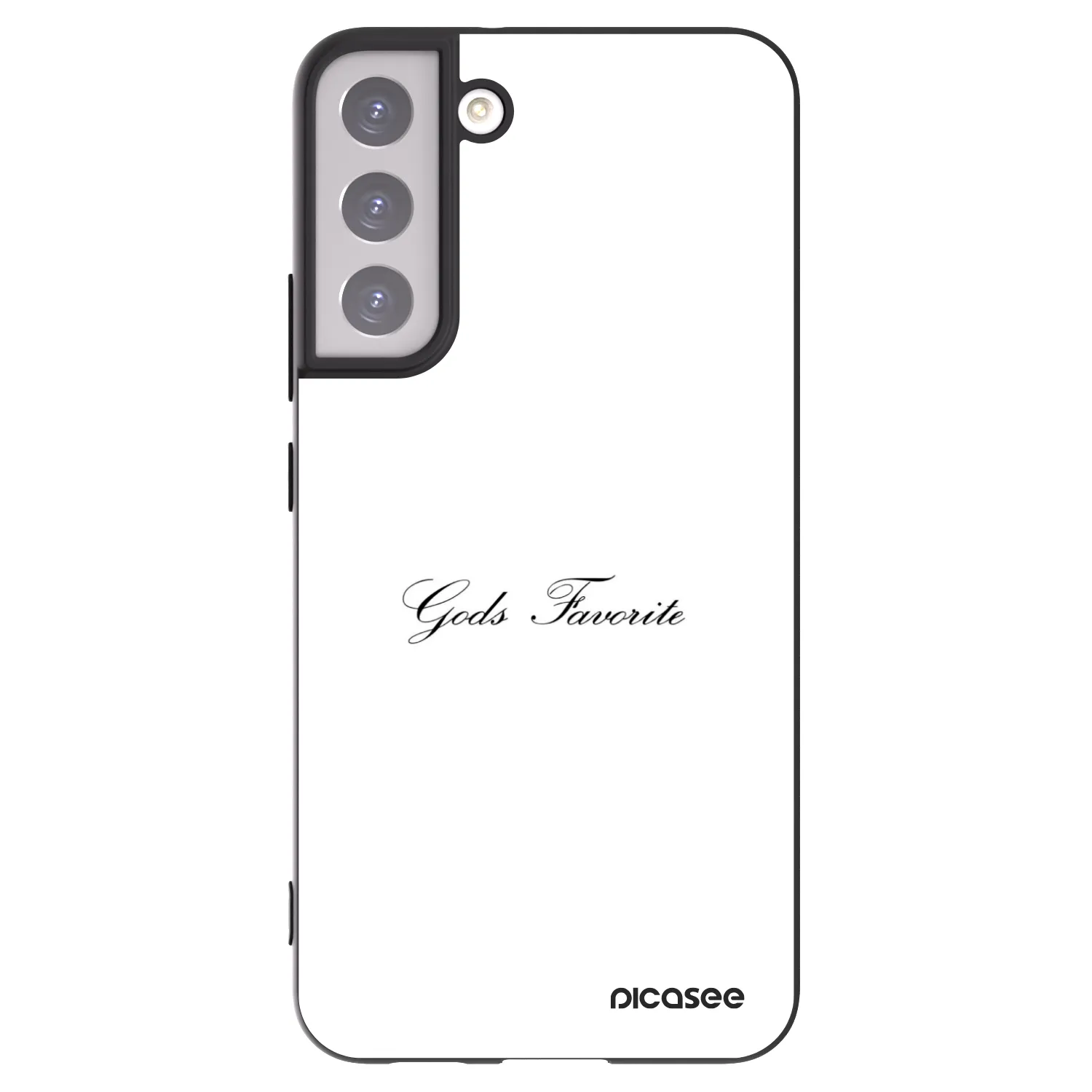 Picasee silikonowe czarne etui na Samsung Galaxy S22+ 5G - Gods Favorite