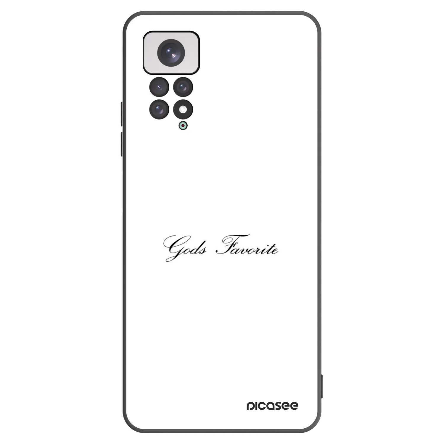 Picasee silikonowe czarne etui na Xiaomi Redmi Note 11 - Gods Favorite