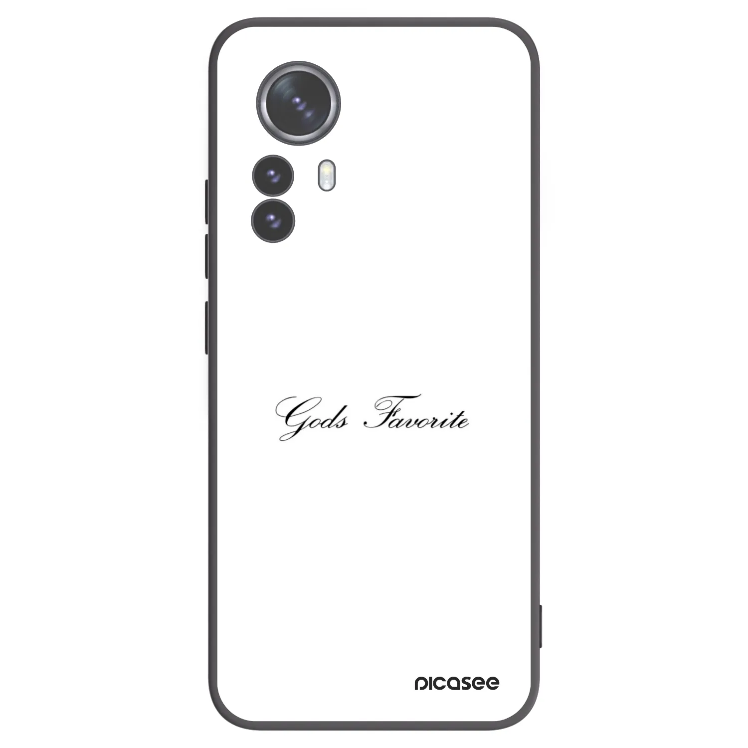 Picasee silikonowe czarne etui na Xiaomi 12 Pro - Gods Favorite