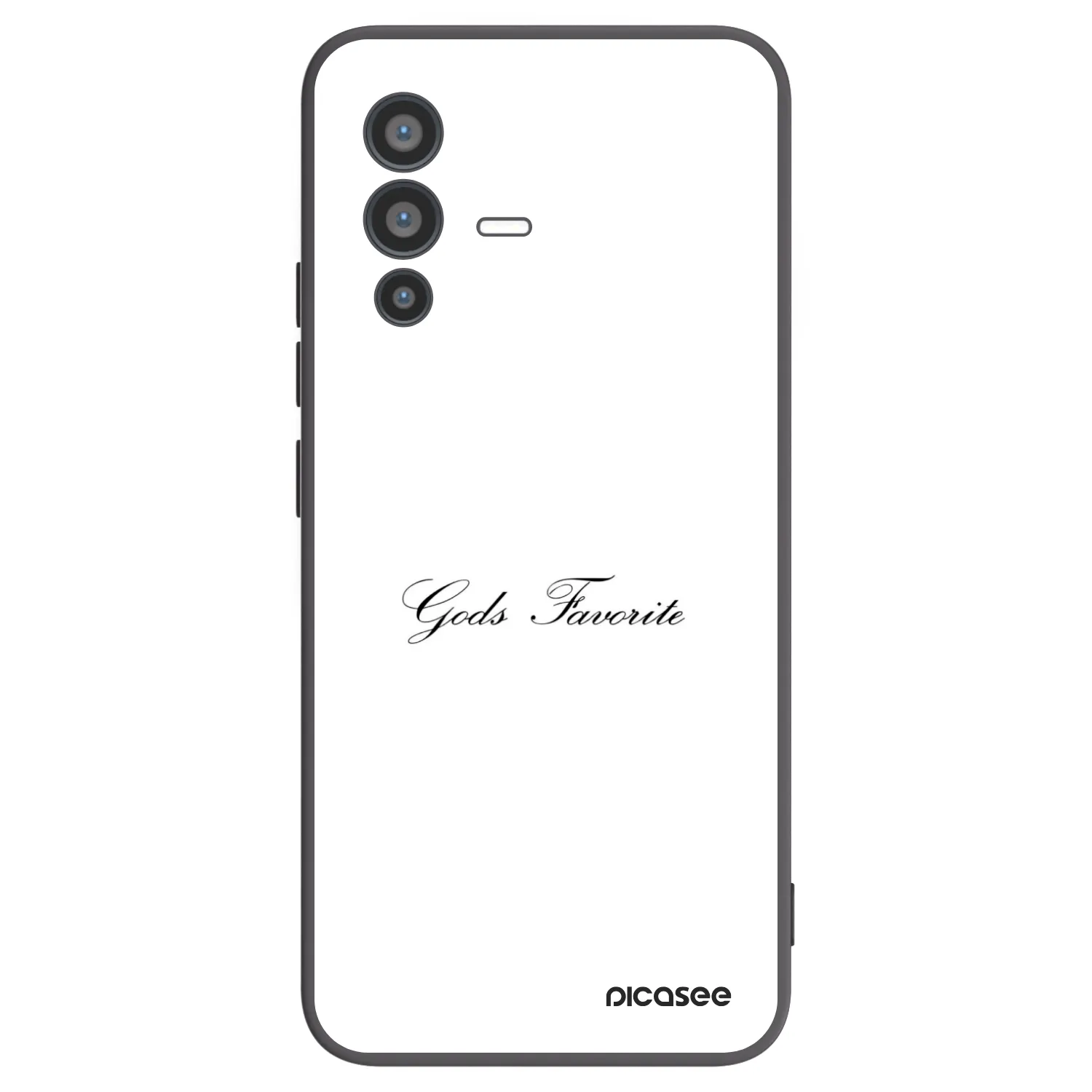 Picasee silikonowe czarne etui na Vivo V23 5G - Gods Favorite