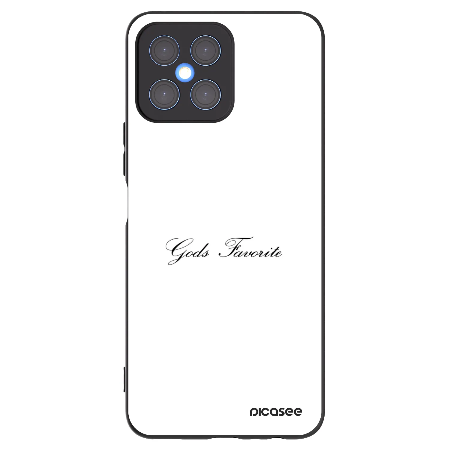 Picasee silikonowe czarne etui na Honor X8 4G - Gods Favorite