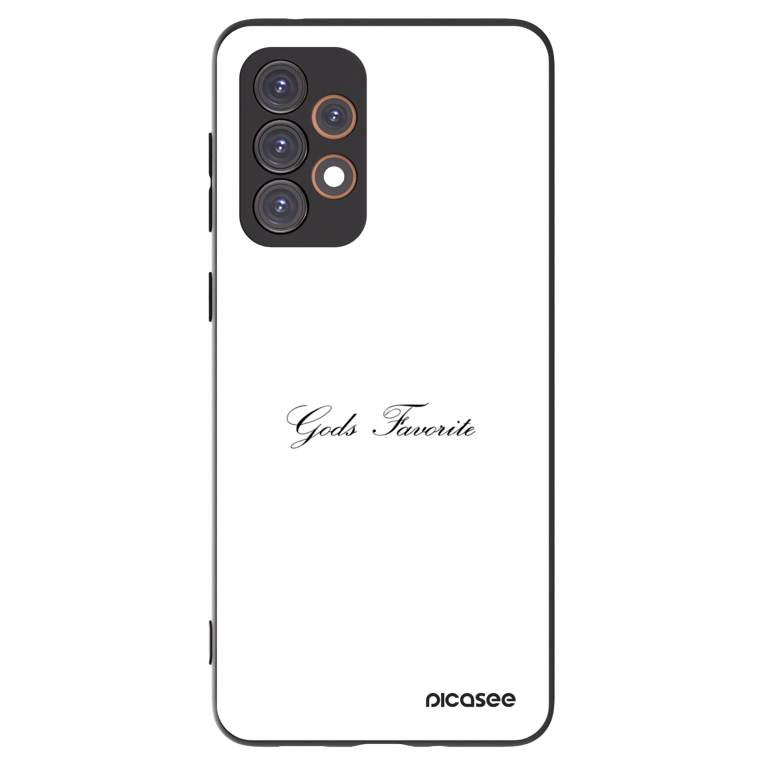 Picasee silikonowe czarne etui na Samsung Galaxy A33 5G A336 - Gods Favorite