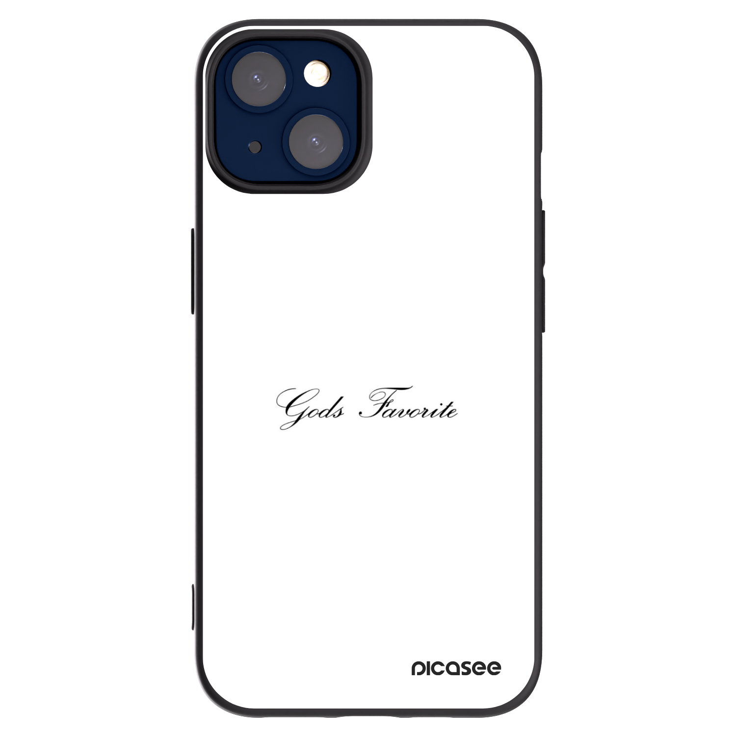 Picasee silikonowe czarne etui na Apple iPhone 14 - Gods Favorite