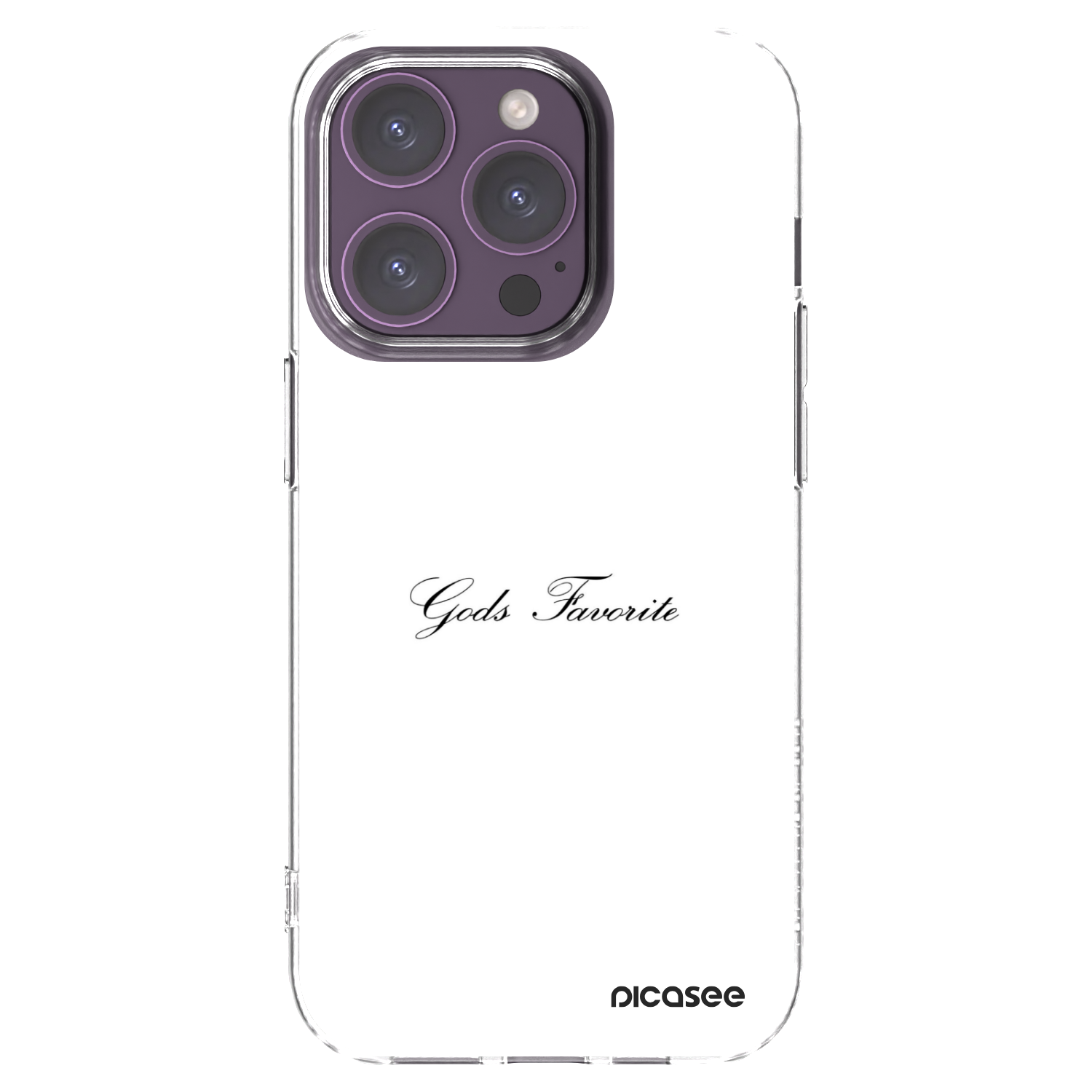 Picasee silikonowe przeźroczyste etui na Apple iPhone 14 Pro - Gods Favorite