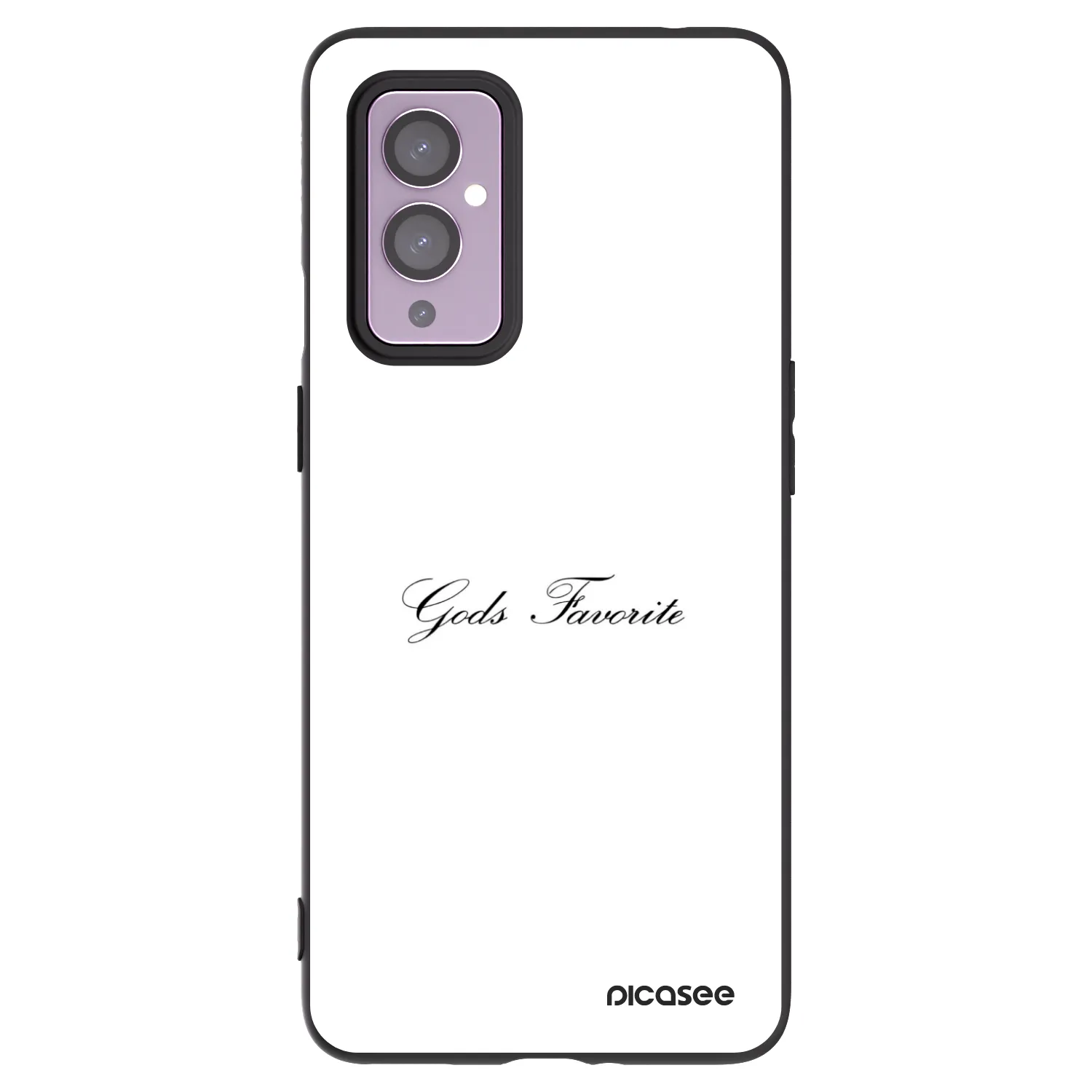 Picasee silikonowe czarne etui na OnePlus 9 - Gods Favorite
