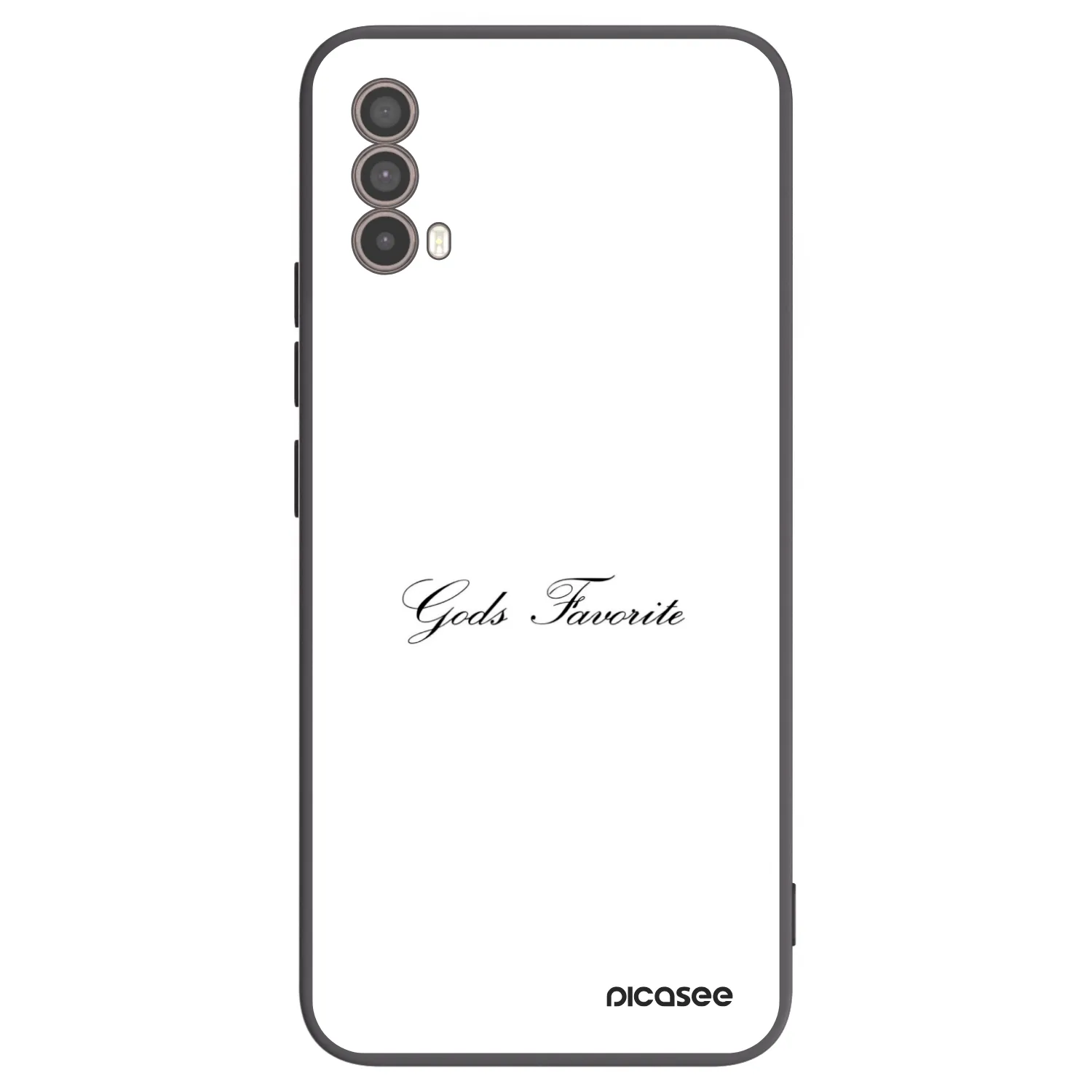 Picasee silikonowe czarne etui na Motorola Moto E40 - Gods Favorite