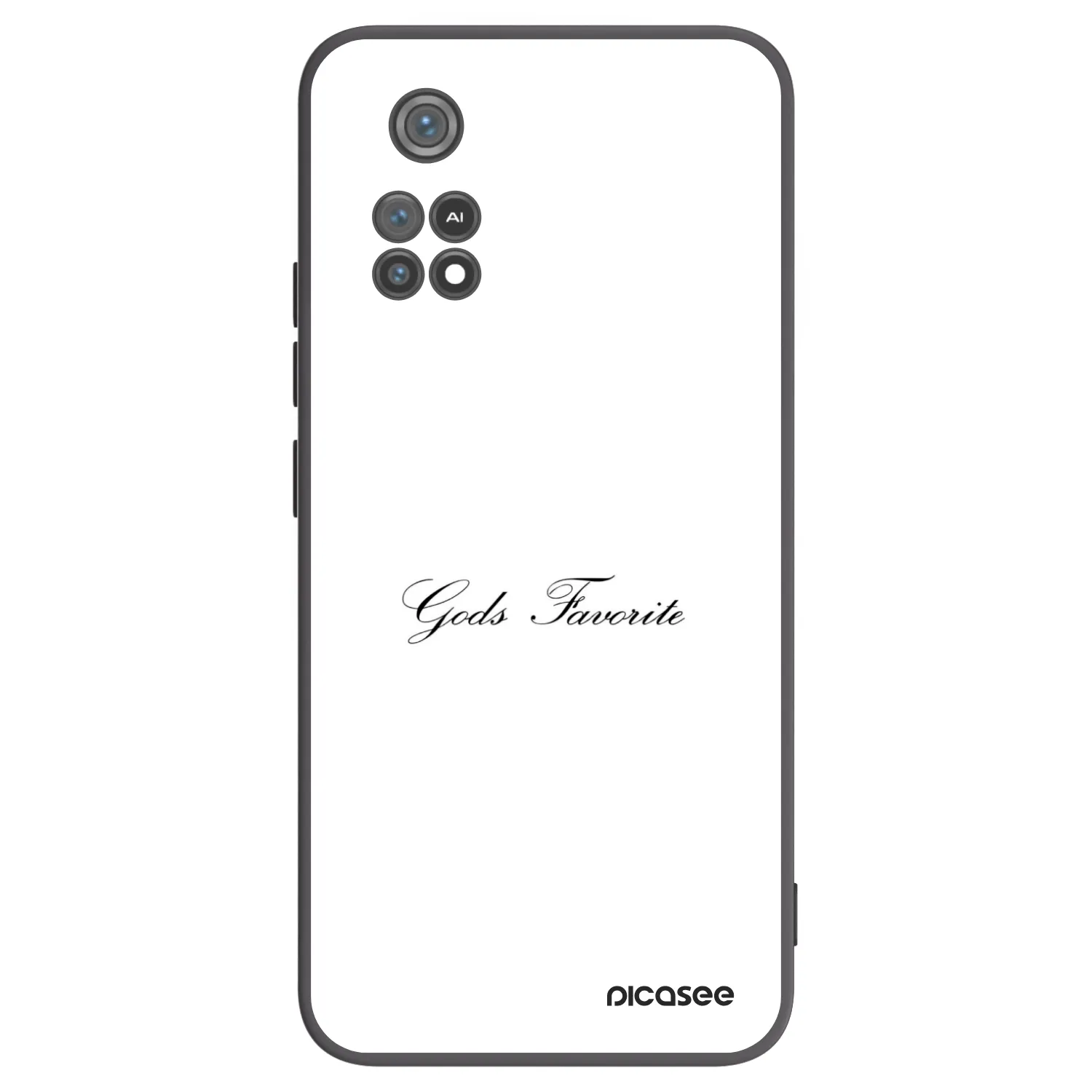 Picasee silikonowe czarne etui na Xiaomi Poco M4 Pro - Gods Favorite