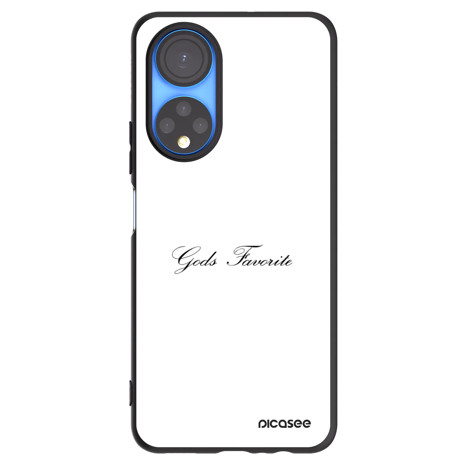 Picasee silikonowe czarne etui na Honor X7 - Gods Favorite