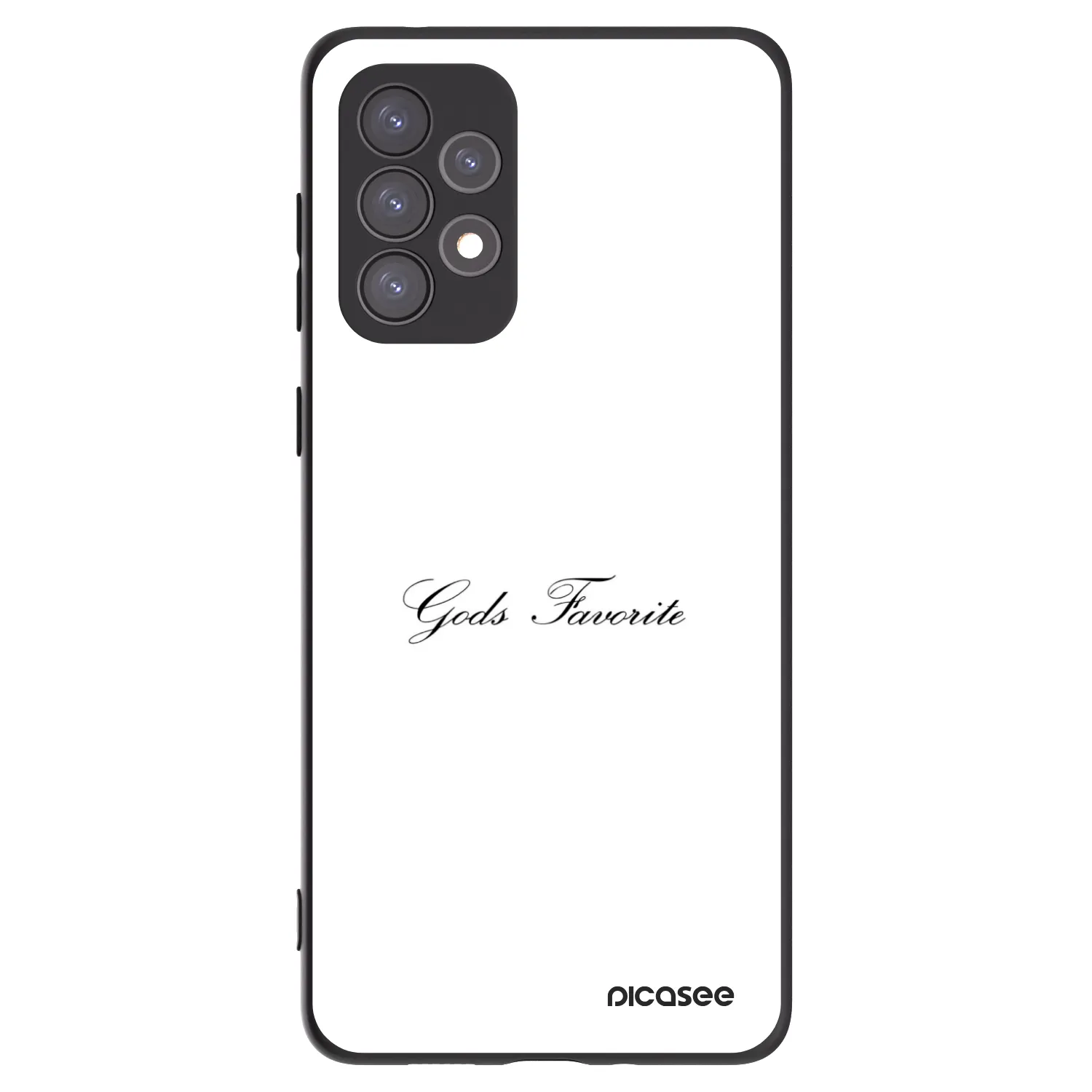 Picasee silikonowe czarne etui na Samsung Galaxy A73 5G - Gods Favorite