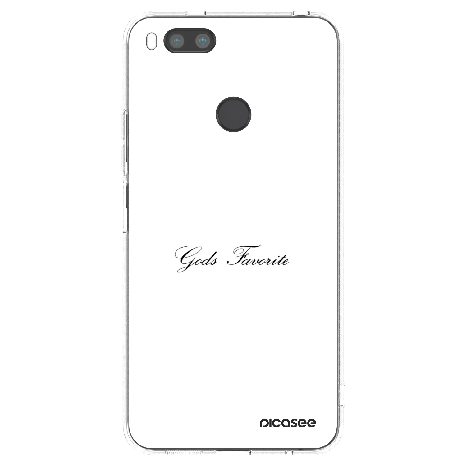Picasee silikonowe przeźroczyste etui na Xiaomi Redmi A1 - Gods Favorite
