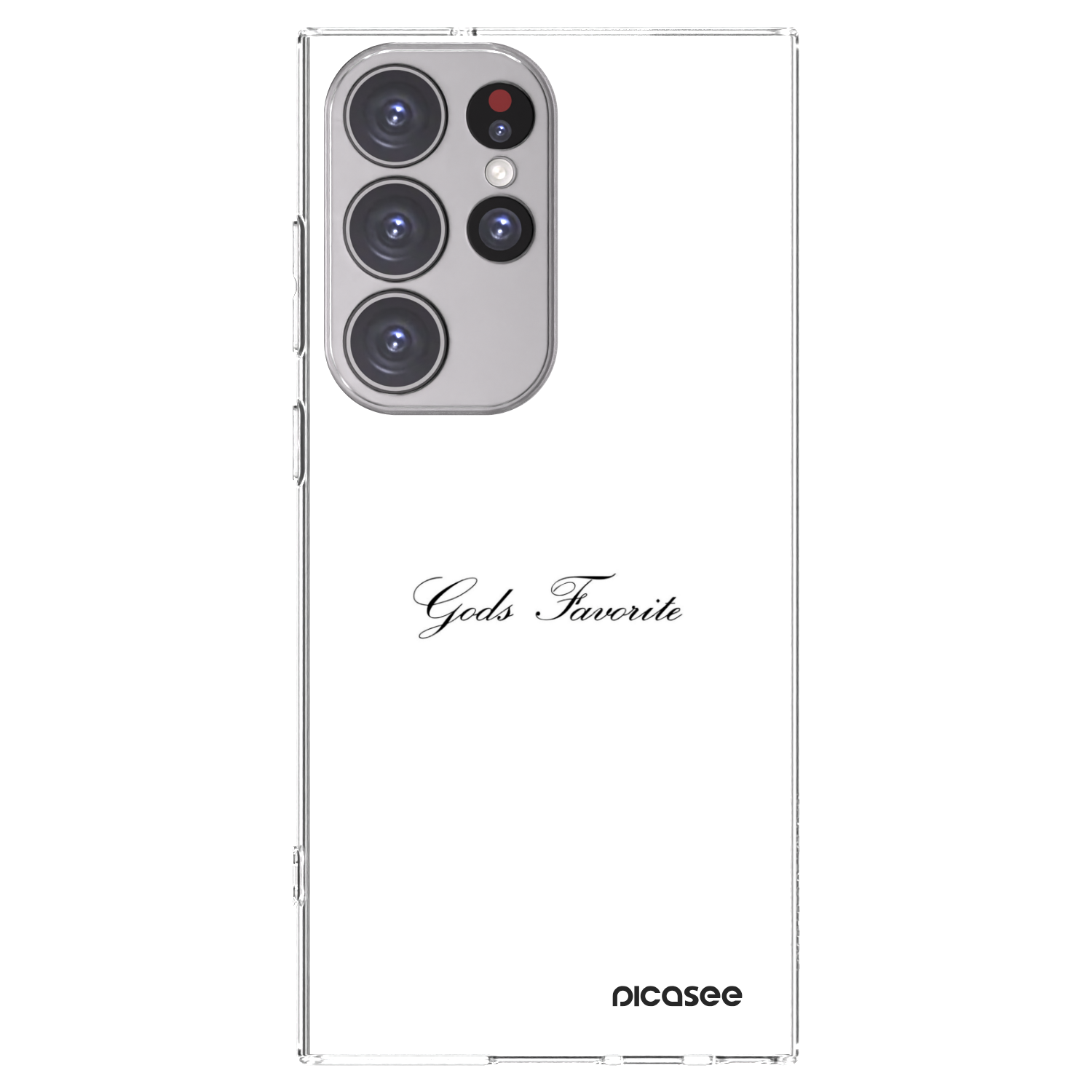Picasee silikonowe przeźroczyste etui na Samsung Galaxy S23 Ultra 5G - Gods Favorite