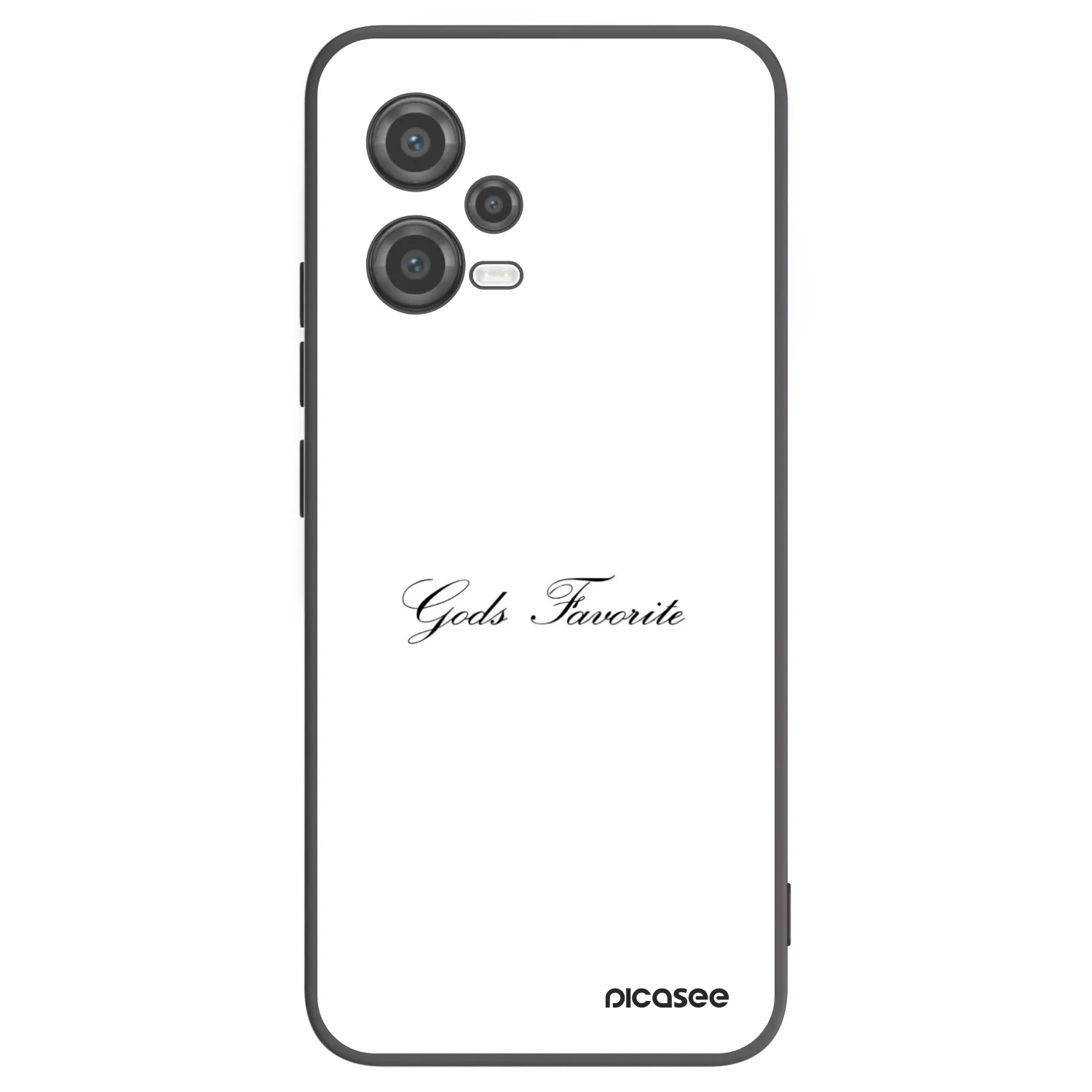 Picasee silikonowe czarne etui na Xiaomi Poco X5 - Gods Favorite