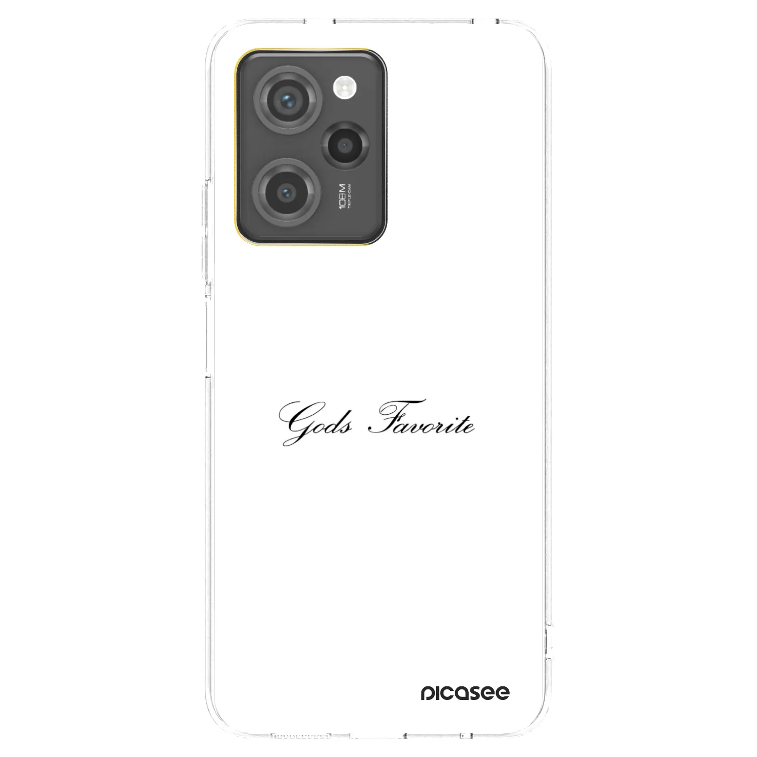 Picasee silikonowe czarne etui na Xiaomi Poco X5 Pro - Gods Favorite