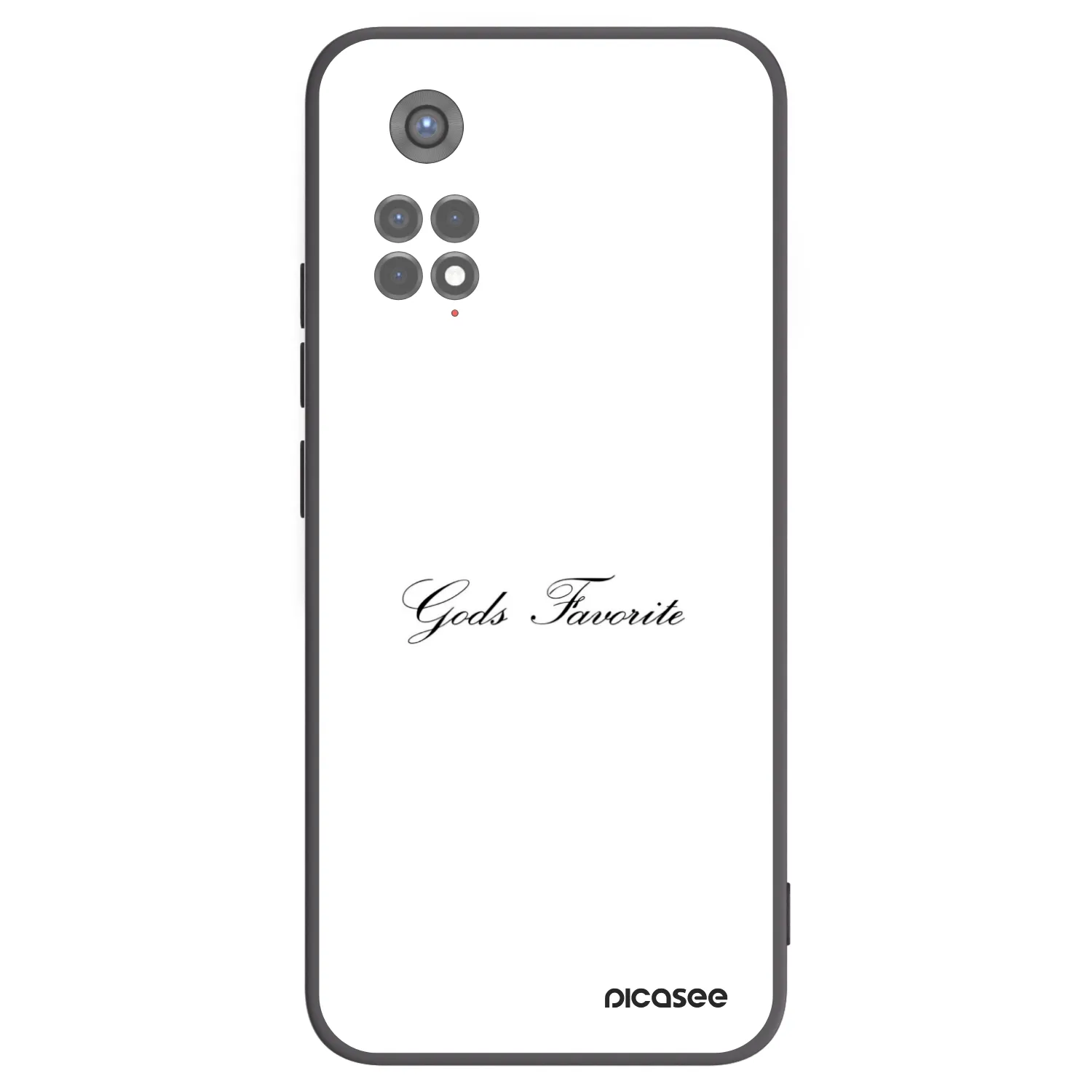 Picasee silikonowe czarne etui na Xiaomi Redmi Note 11S 5G - Gods Favorite