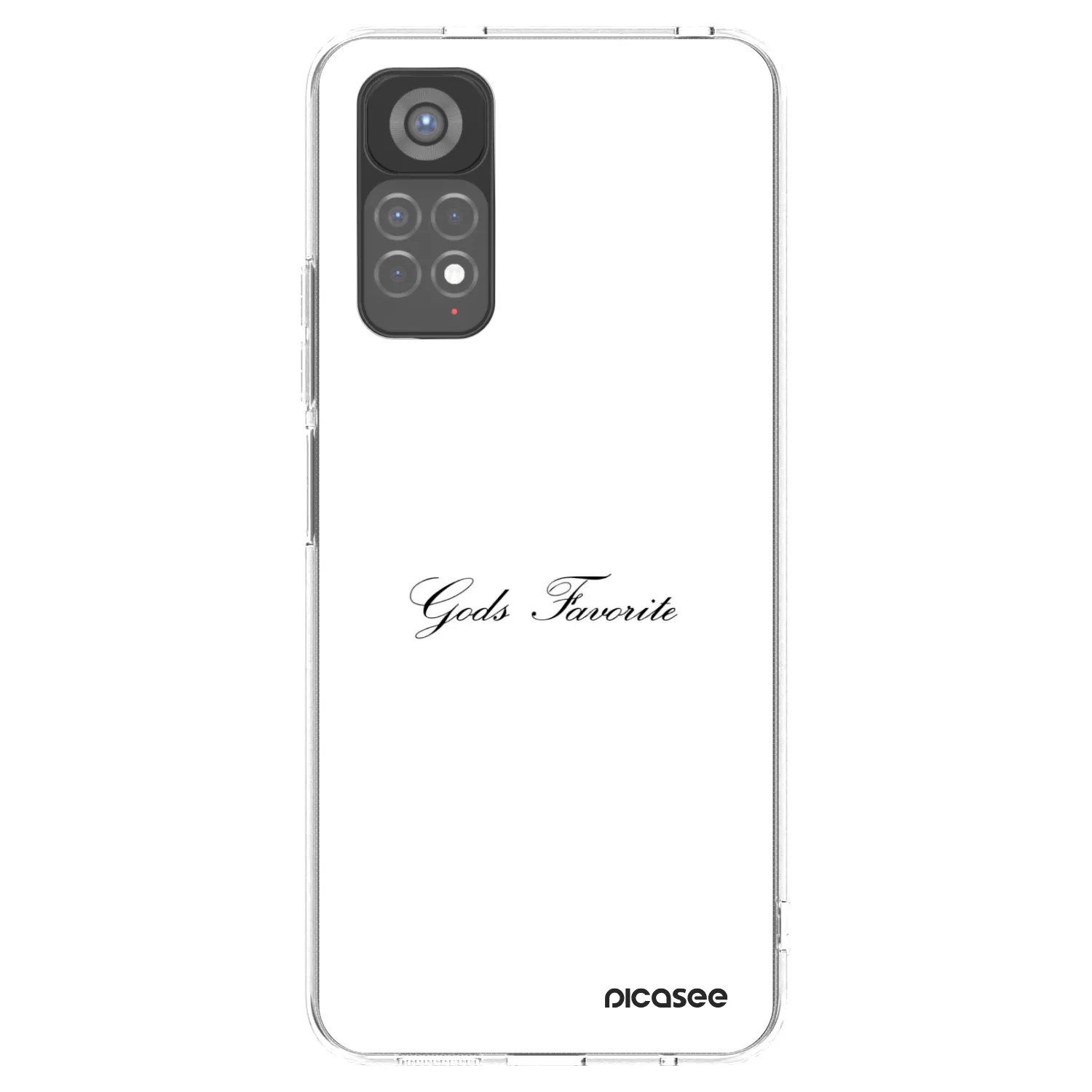 Picasee silikonowe przeźroczyste etui na Xiaomi Redmi Note 11S 5G - Gods Favorite