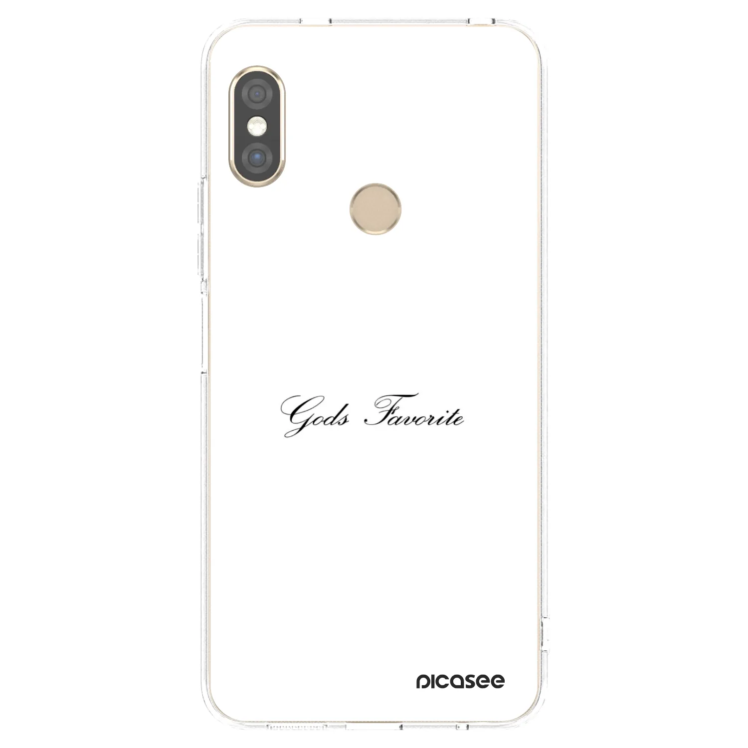 Picasee silikonowe przeźroczyste etui na Xiaomi Redmi Note 5 Global - Gods Favorite