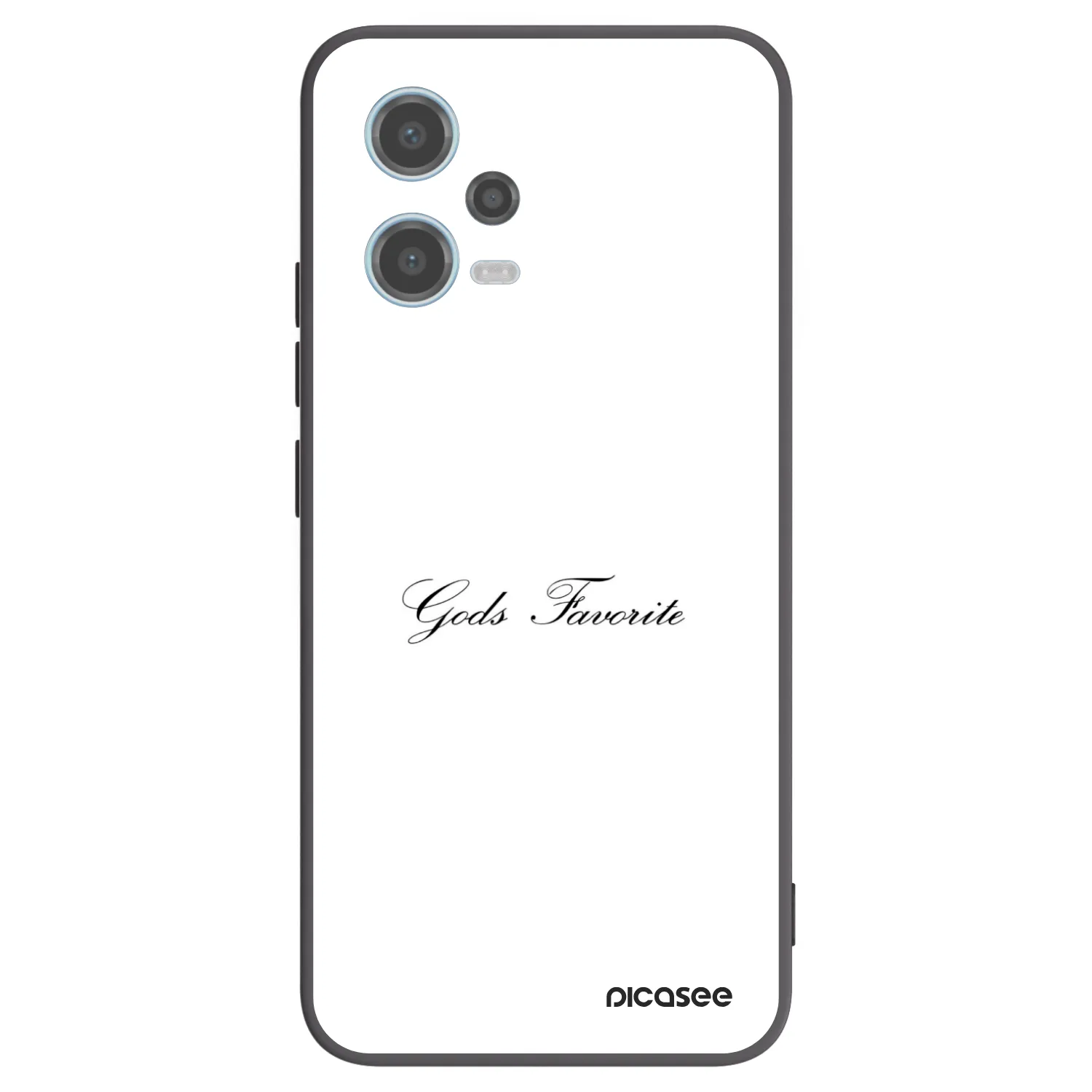 Picasee silikonowe czarne etui na Xiaomi Redmi Note 12 5G - Gods Favorite