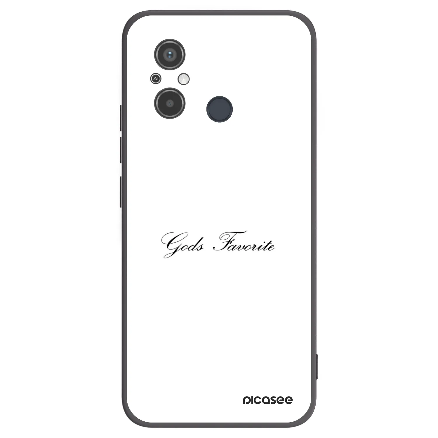 Picasee silikonowe czarne etui na Xiaomi Redmi 12C - Gods Favorite