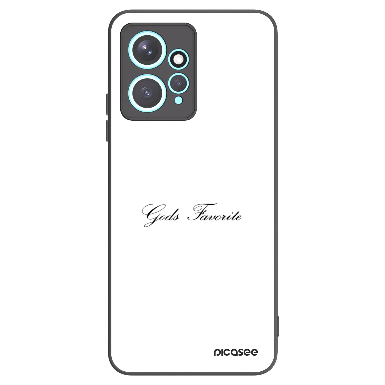 Picasee silikonowe czarne etui na Xiaomi Redmi Note 12 4G - Gods Favorite